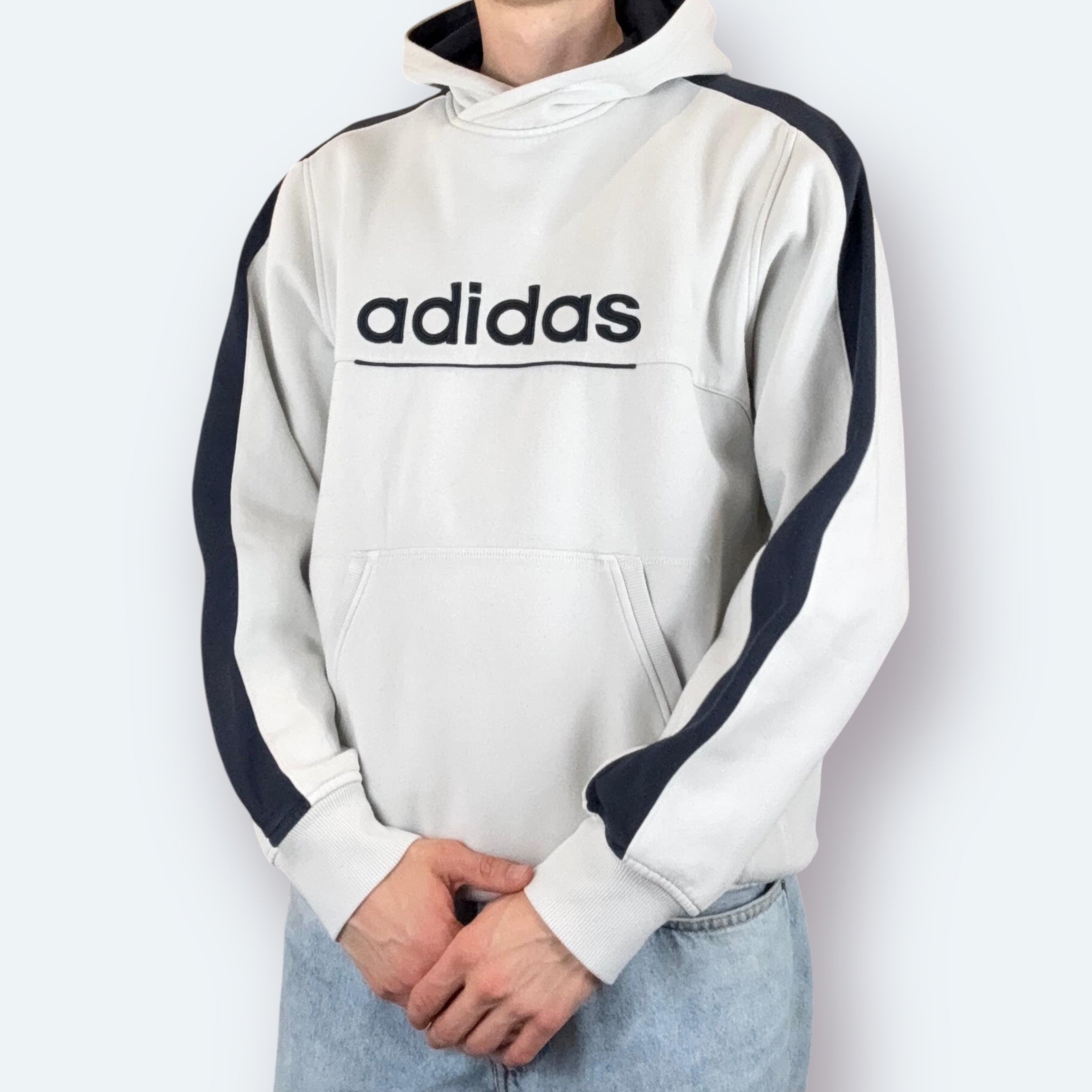 Adidas Big Logo Hoodie bestickt M - Vinverse