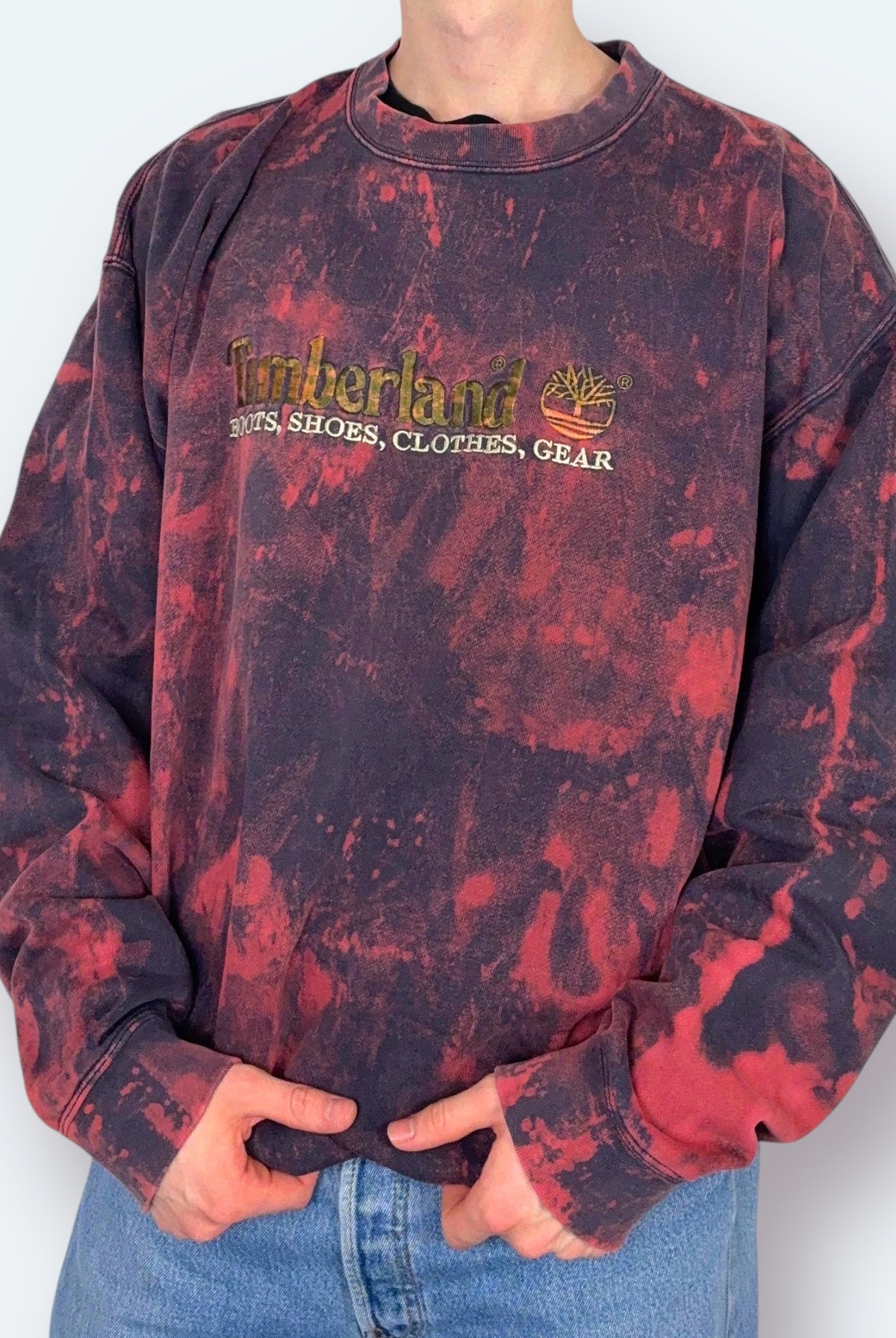 Timberland Vintage Sweater Bleached Lila XL - Vinverse
