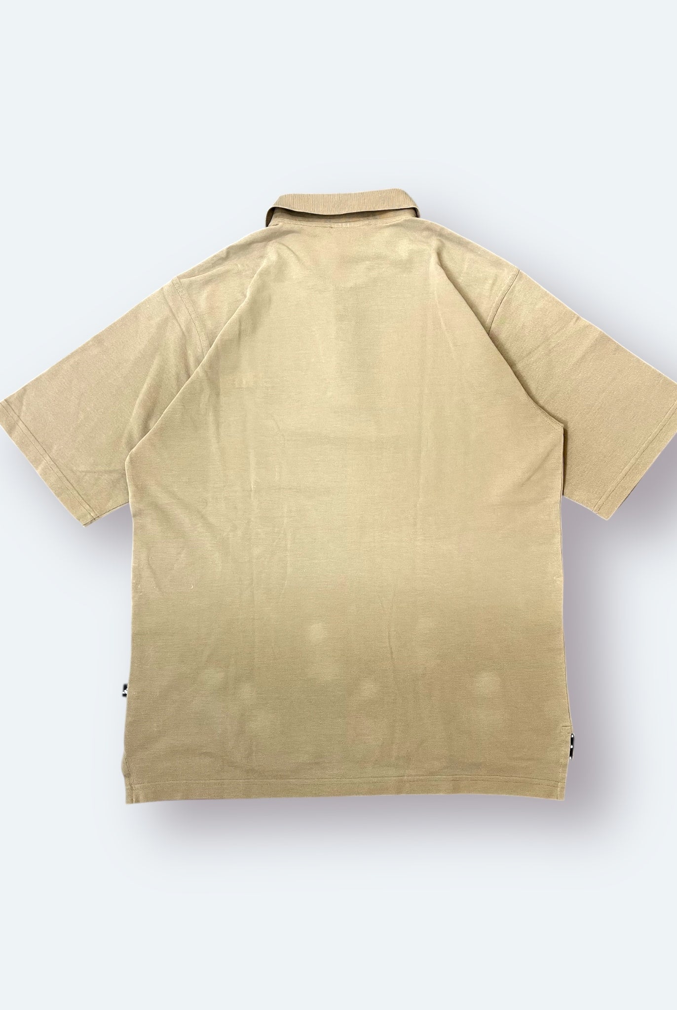 Adidas 2000er Polo Shirt bestickt Beige L - Vinverse
