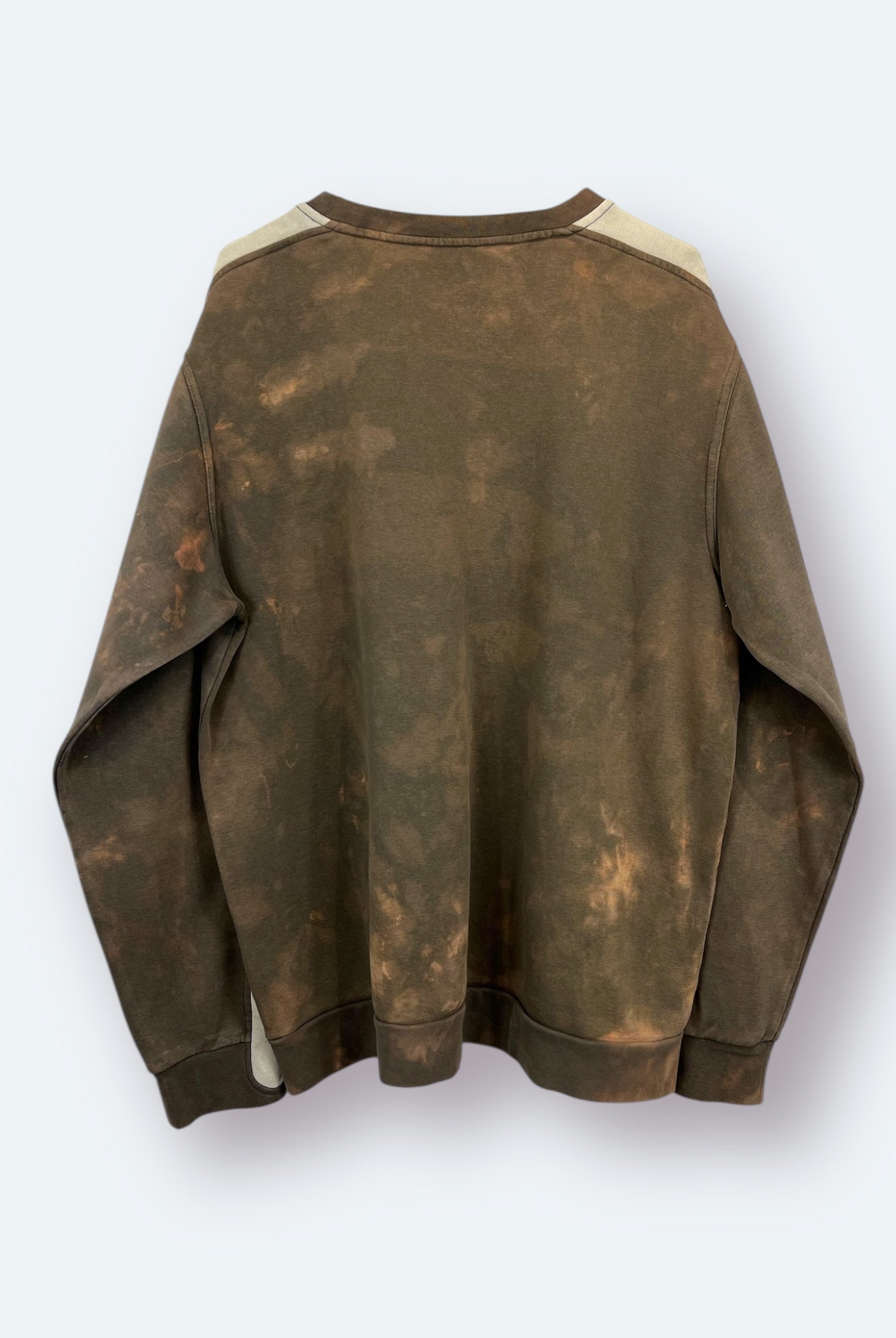 Adidas 2000er Sweater Braun Gebleicht Sticklogo L - Vinverse