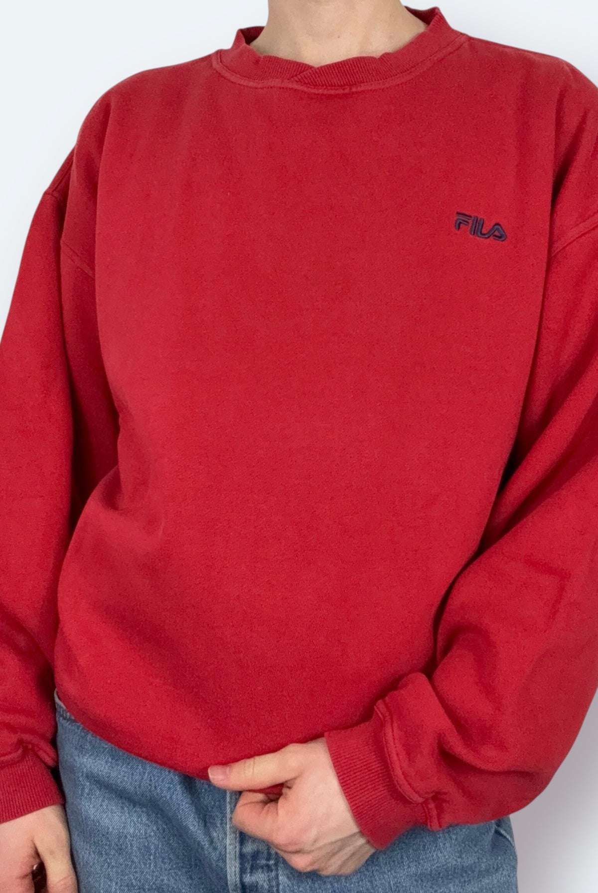 Fila 90s Vintage Sweater Rot XL - Vinverse
