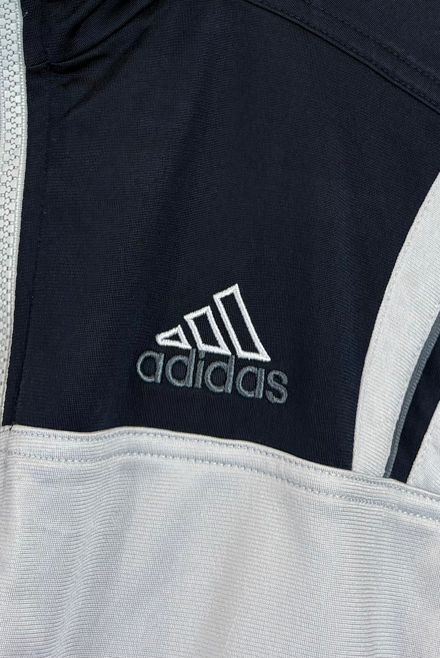 Adidas Vintage Trainingsjacke Grau Schwarz S - Vinverse