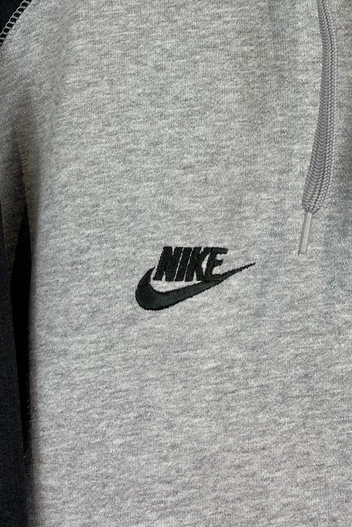 Nike Athletic 2000er Zip Hoodie bestickt Grau XL - Vinverse
