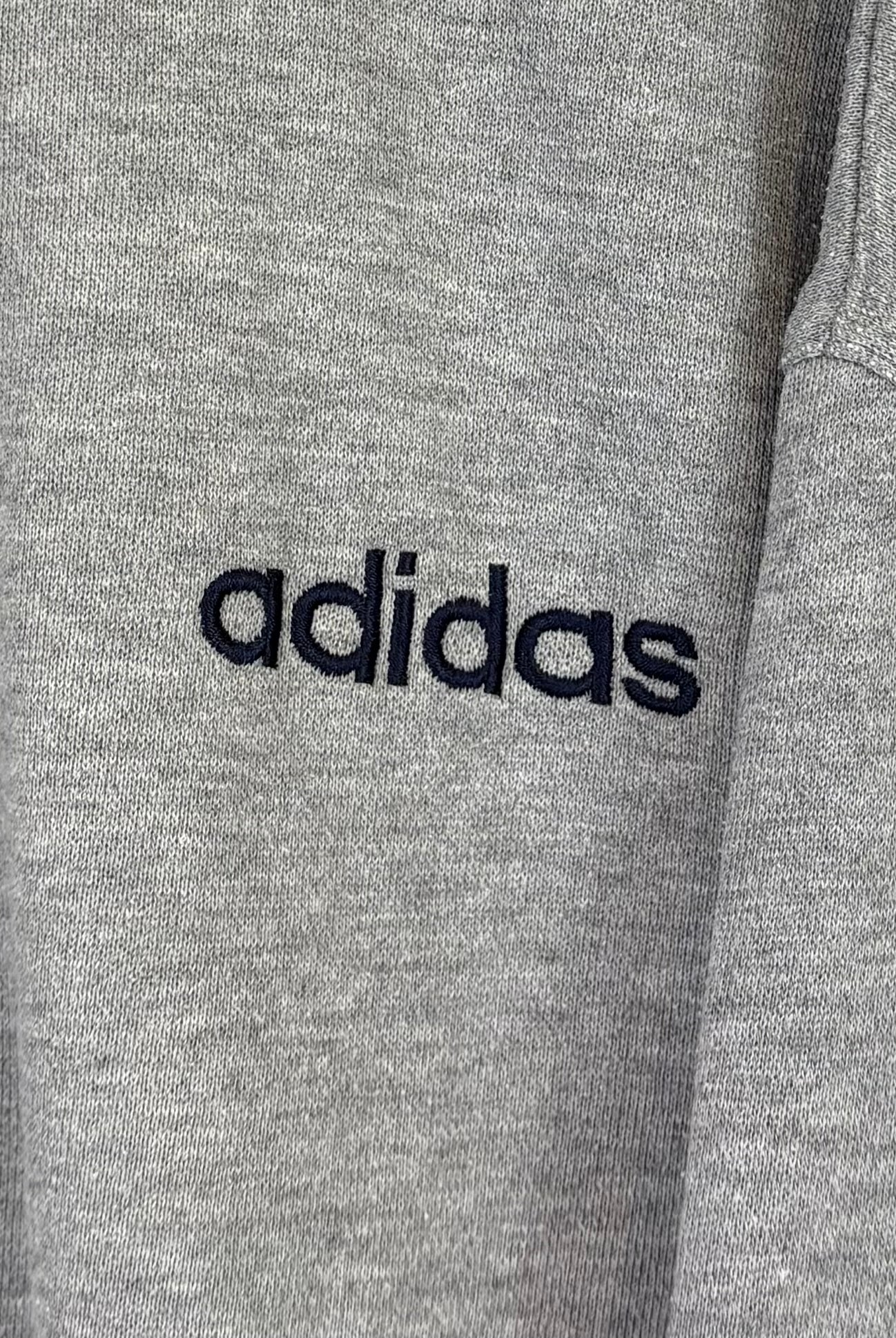 Adidas 90s Vintage Sweatjacke Grau Marineblau M - Vinverse