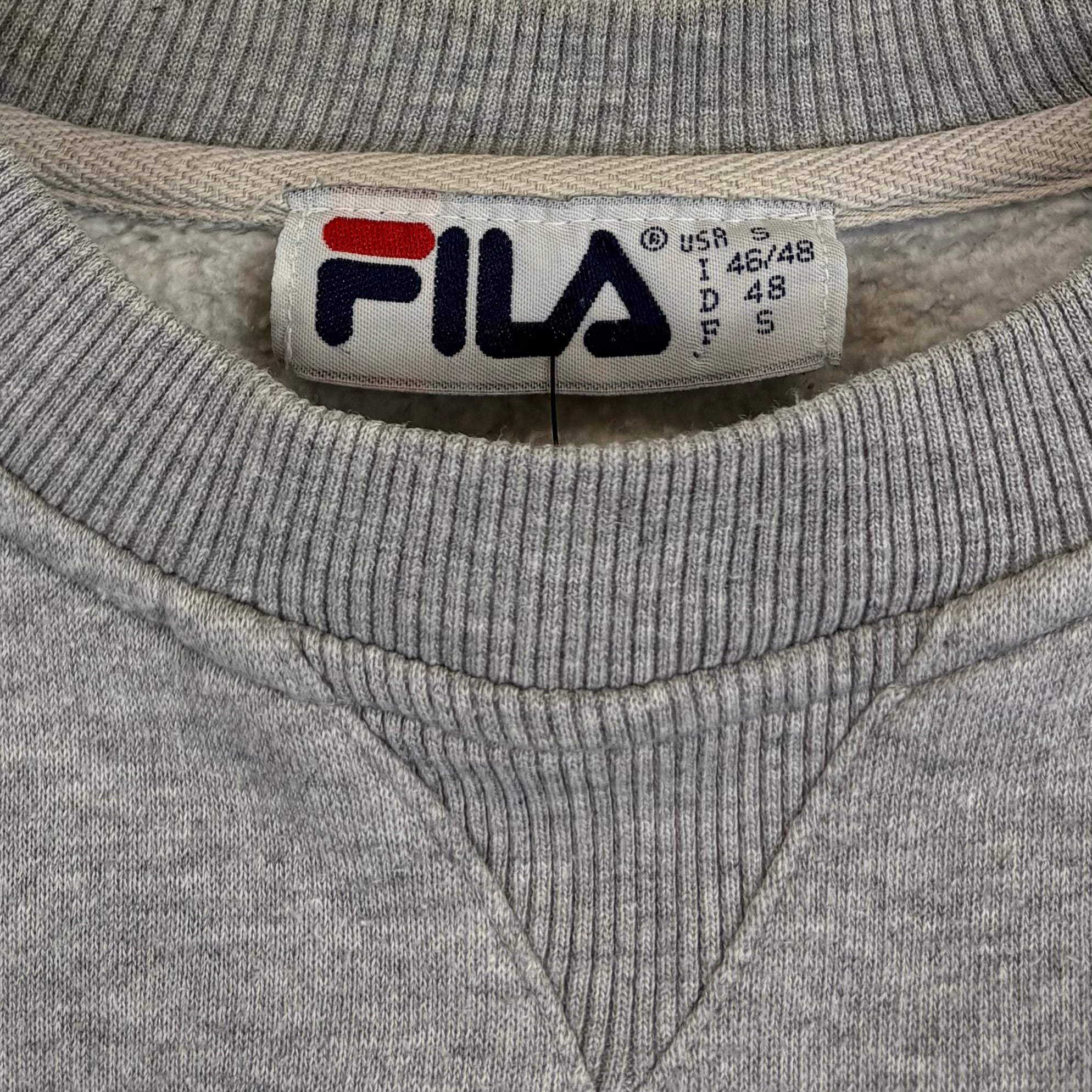 Fila 90s Vintage Sweater Grau S - Vinverse