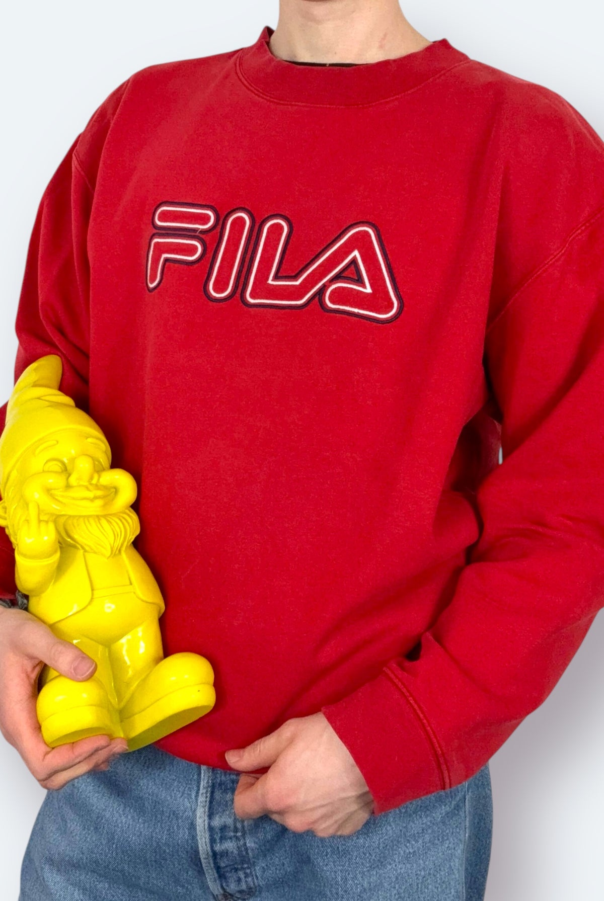 Fila Sweater Big Logo Rot XL - Vinverse