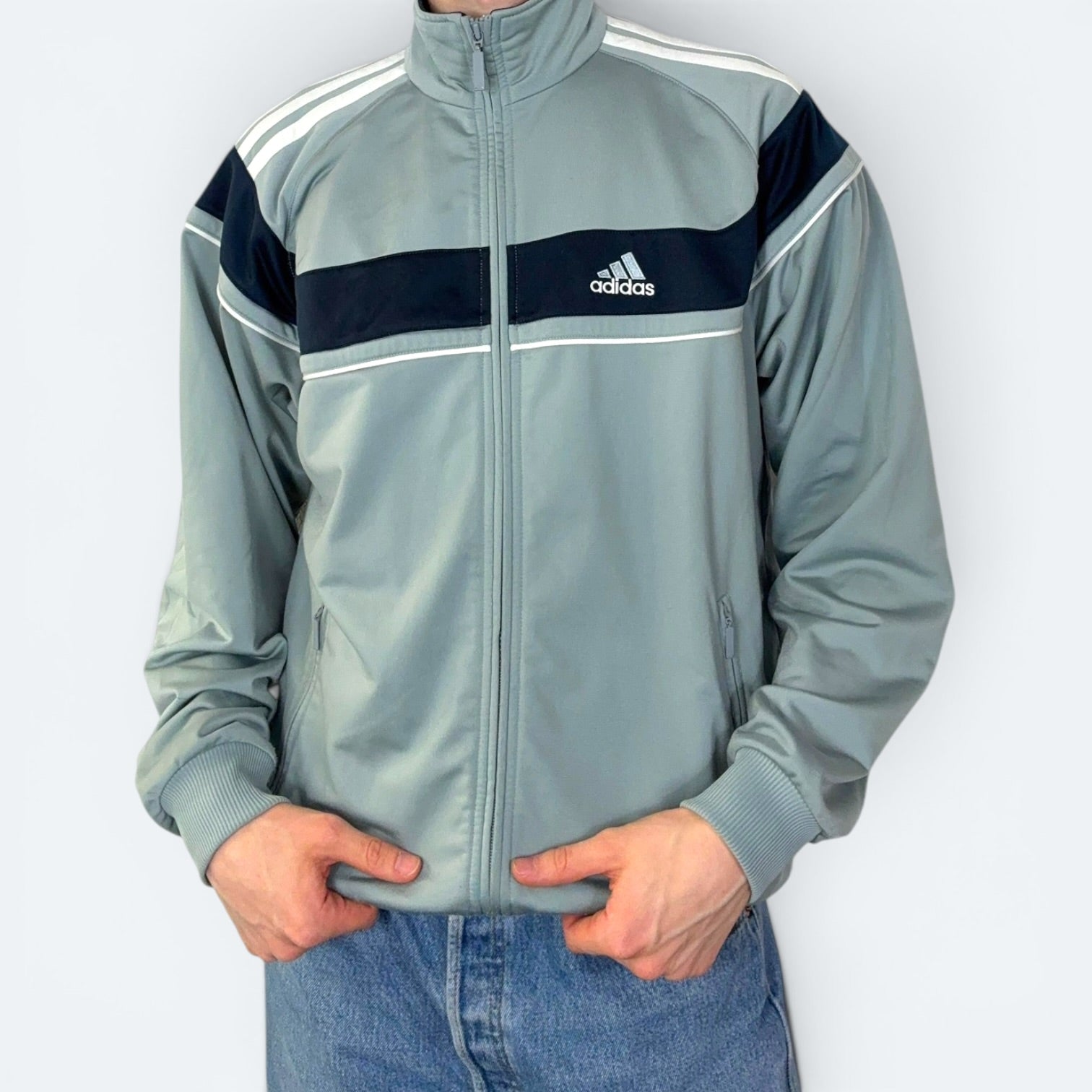 Adidas Trainingsjacke 2003 Grau M - Vinverse