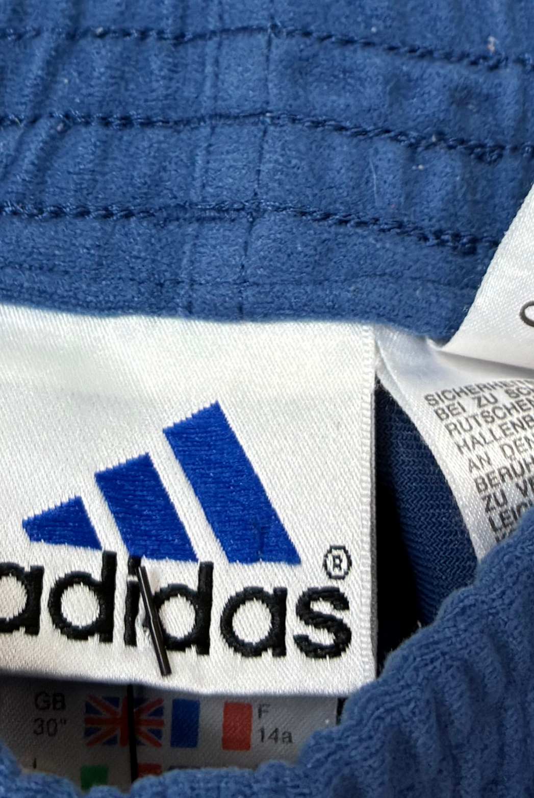 Adidas 00s Hose Samt Blau XS - Vinverse