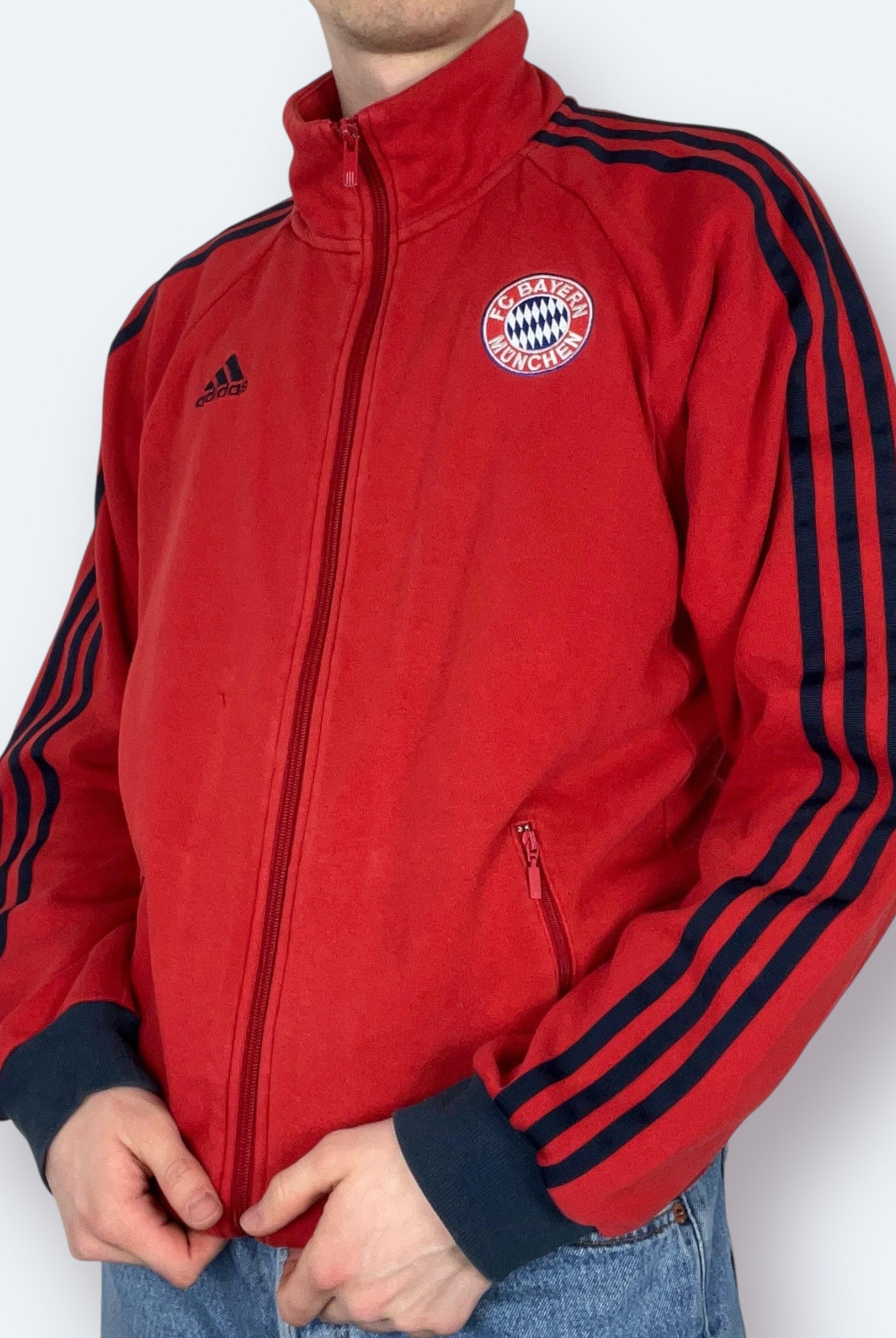 Adidas 2008 Bayern München Sweatjacke Rot M - Vinverse