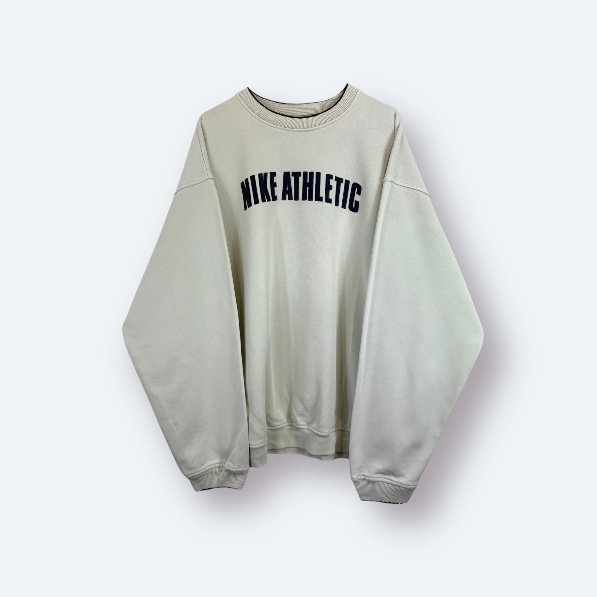 Nike Athletic 90s Vintage Sweater Beige XXL - Vinverse