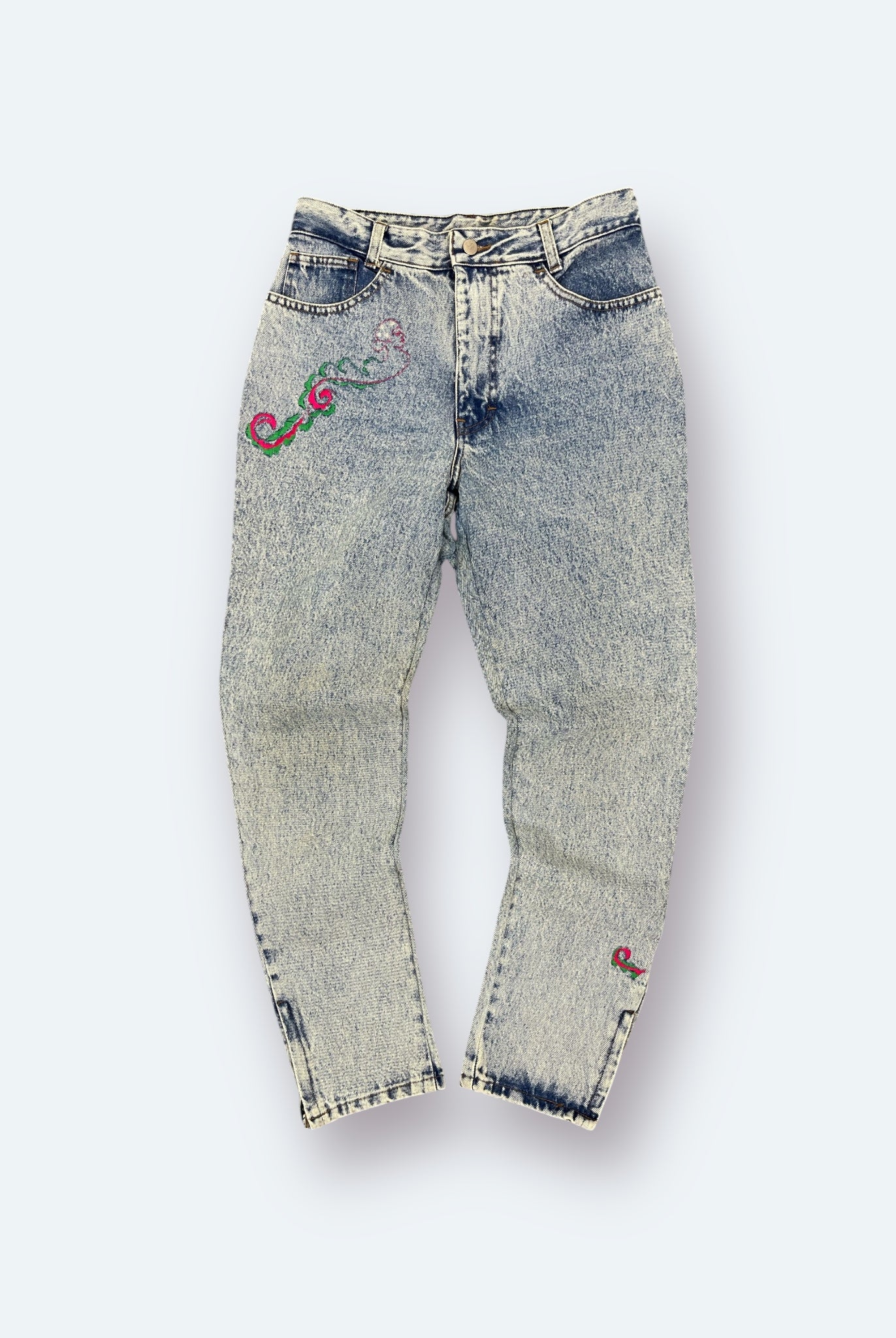 Pop84 Jeans Hose bestickt 48/34 - Vinverse