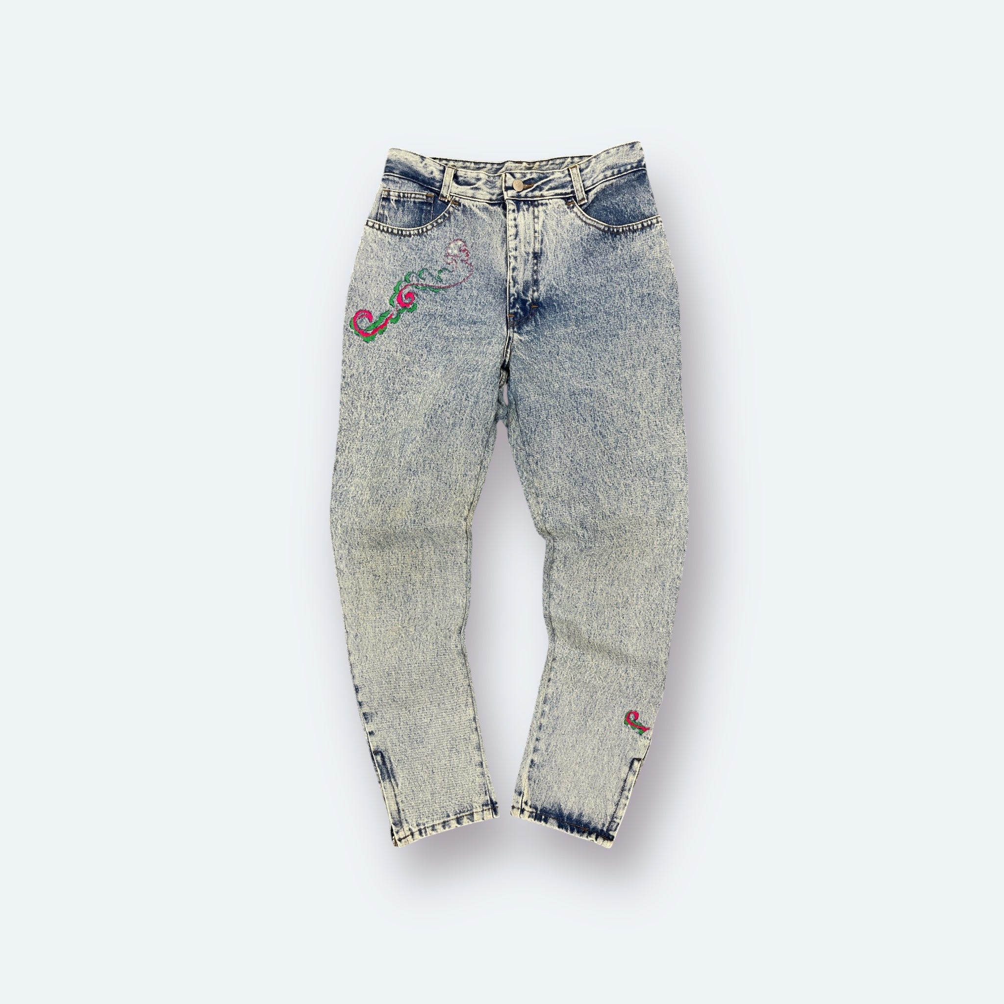 Pop84 Jeans Hose bestickt 48/34 - Vinverse