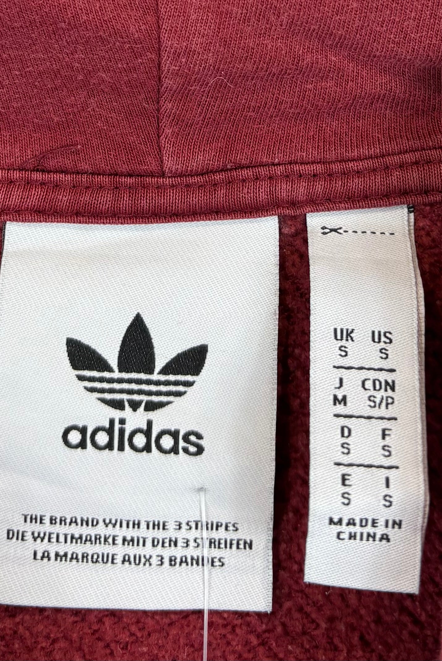 Adidas Trefoil Retro Hoodie Rot S - Vinverse