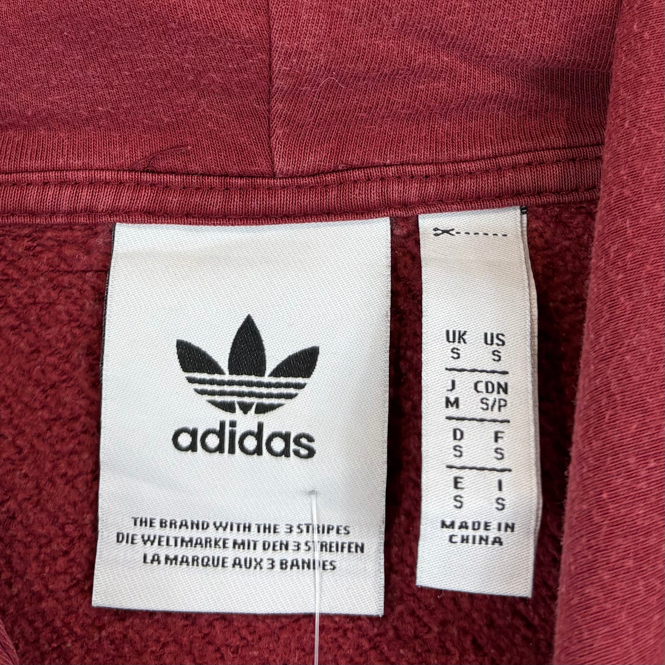 Adidas Trefoil Retro Hoodie Rot S - Vinverse