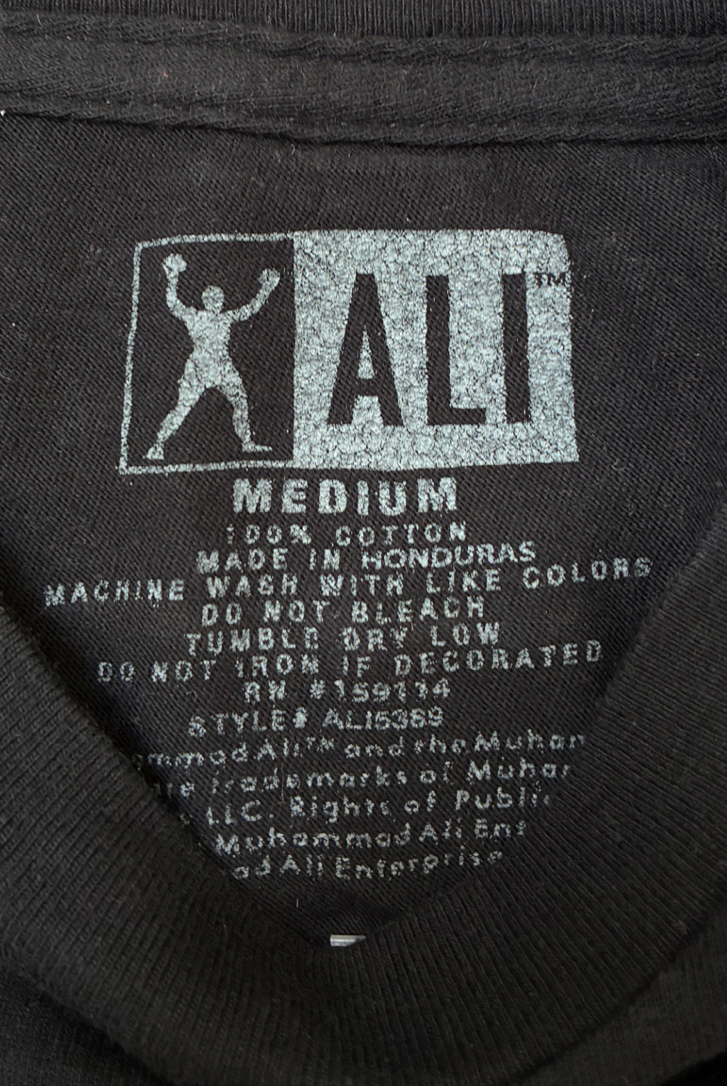Muhammad Ali Shirt Schwarz M - Vinverse