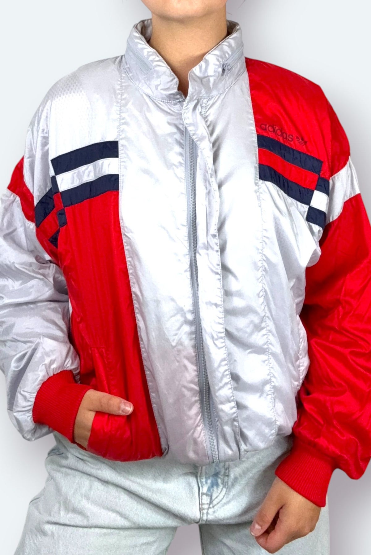 Adidas Vintage Outdoor Jacke Rot S - Vinverse