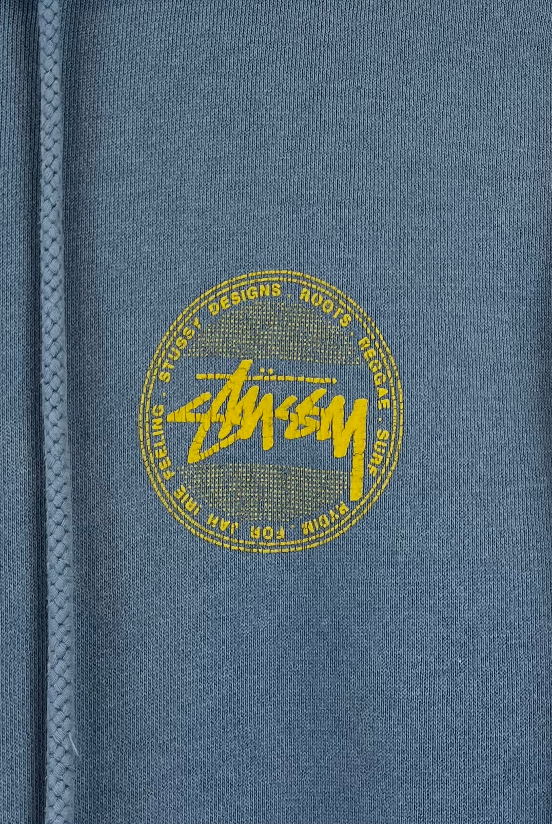 Stüssy Print Hoodie Blau M - Vinverse
