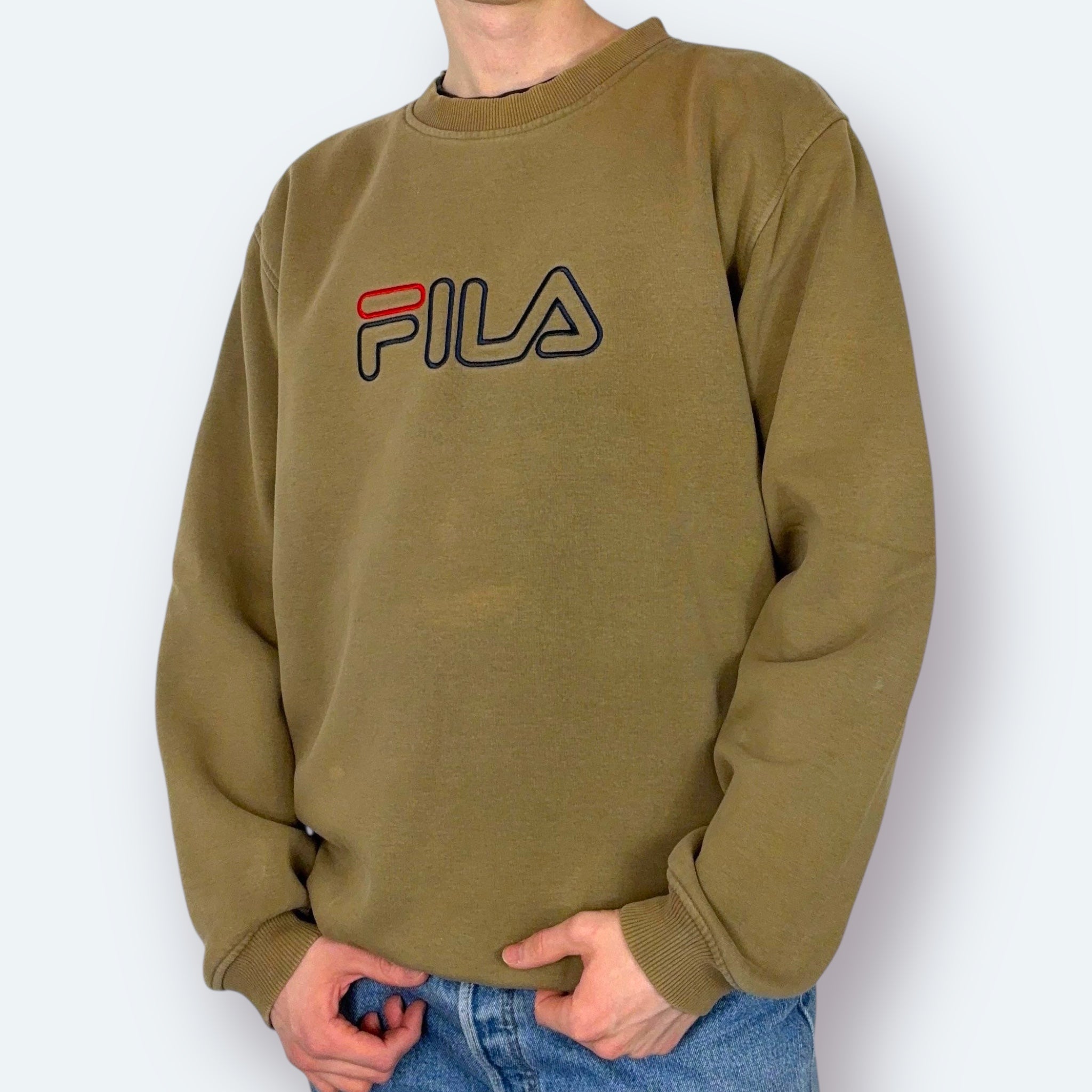 Fila Big Logo Sweater Khaki XL - Vinverse