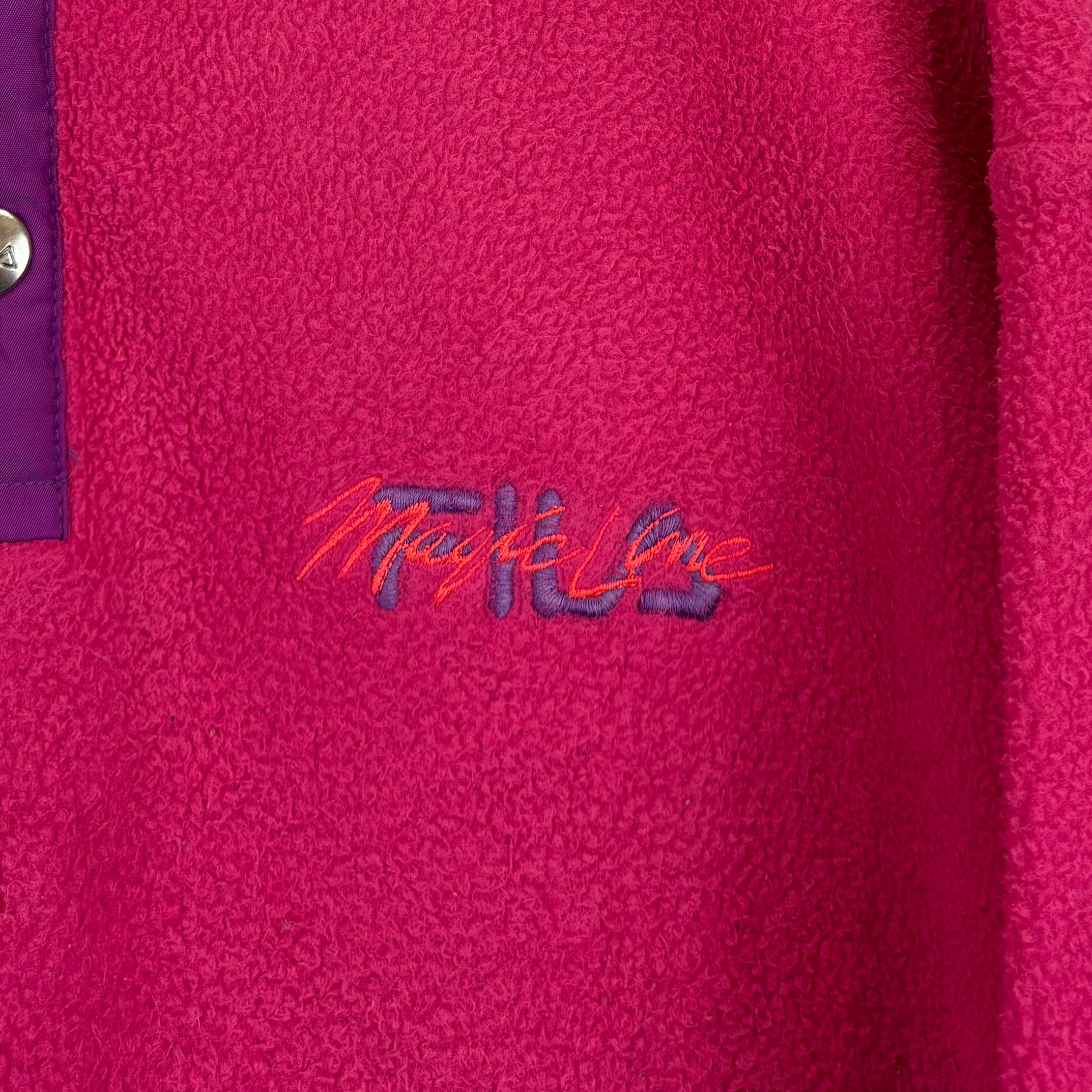 Fila Magic Line 90s Vintage Fleece Sweater Pink L - Vinverse
