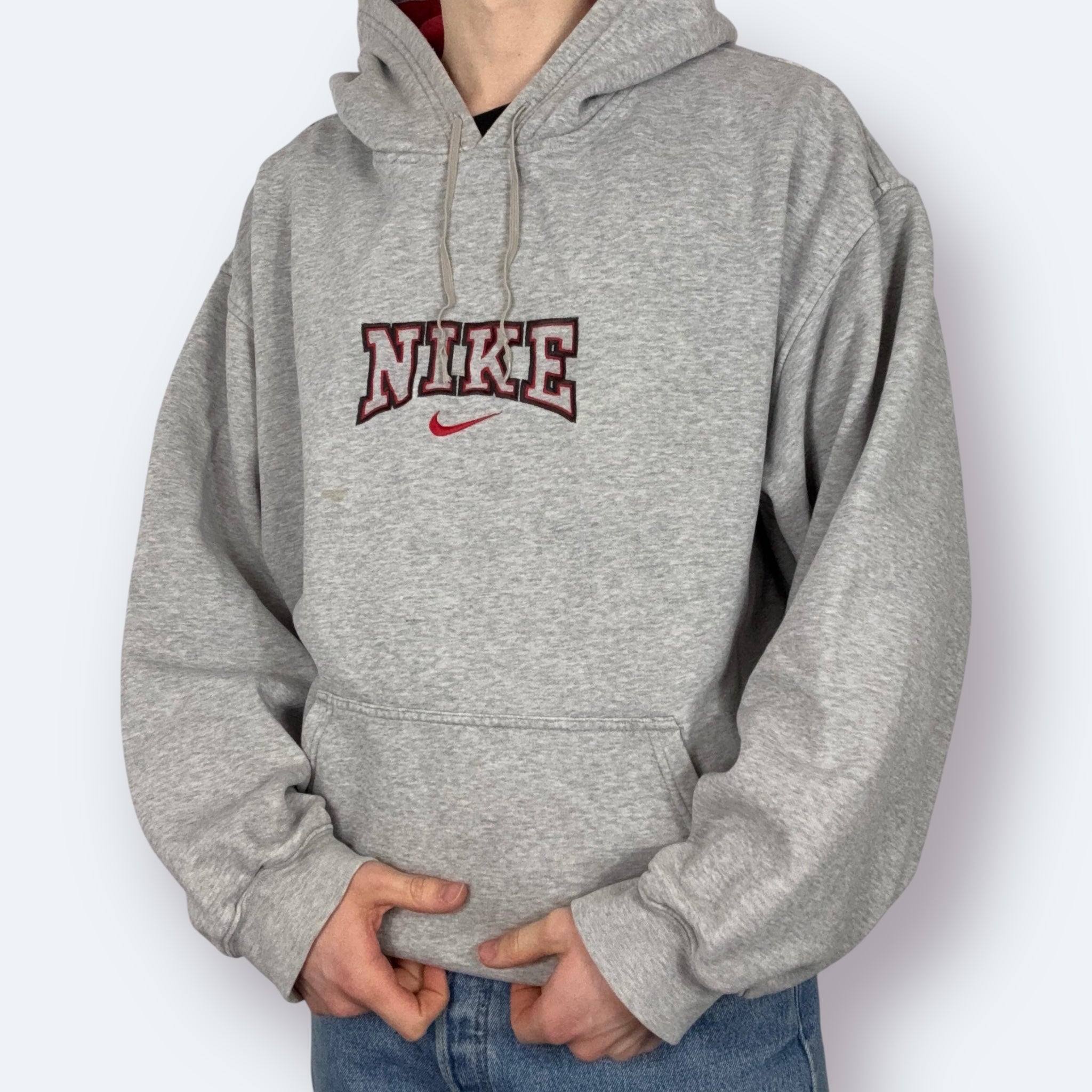 Nike 2000s Y2K Hoodie Grau XL - Vinverse
