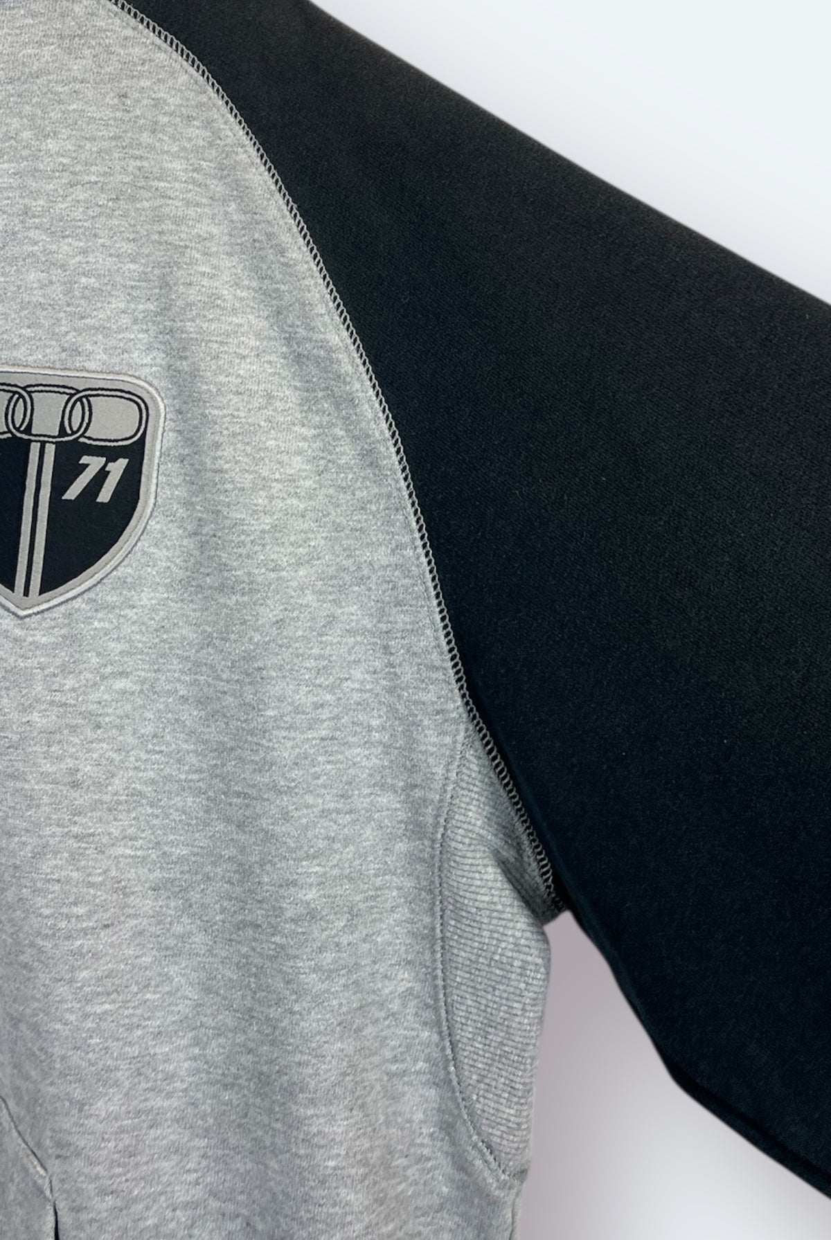 Nike Athletic 2000er Zip Hoodie bestickt Grau XL - Vinverse
