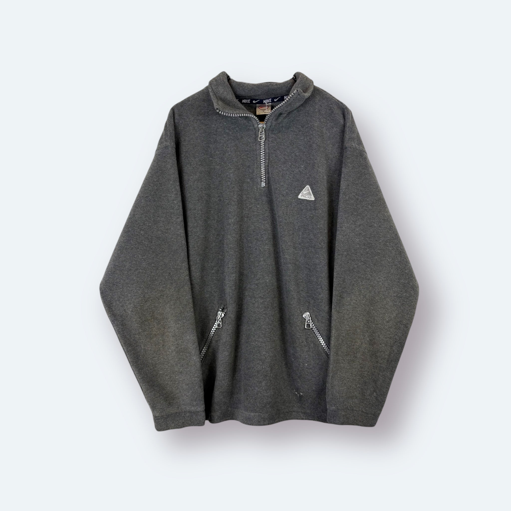 Nike 90s Vintage ACG Fleece Half Zip Grau M - Vinverse