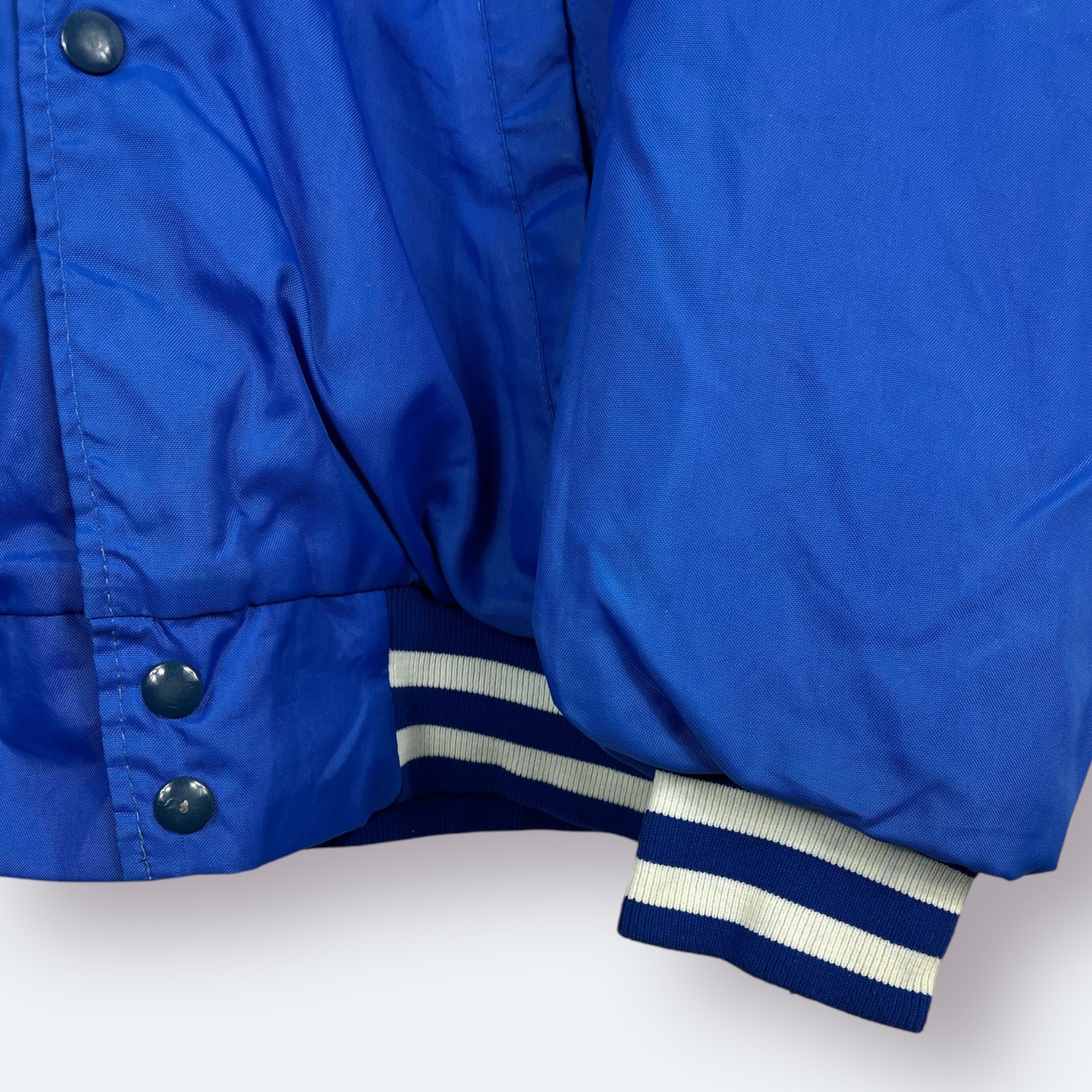 Vintage Varsity Satin Jacke CDK bestickt XL - Vinverse