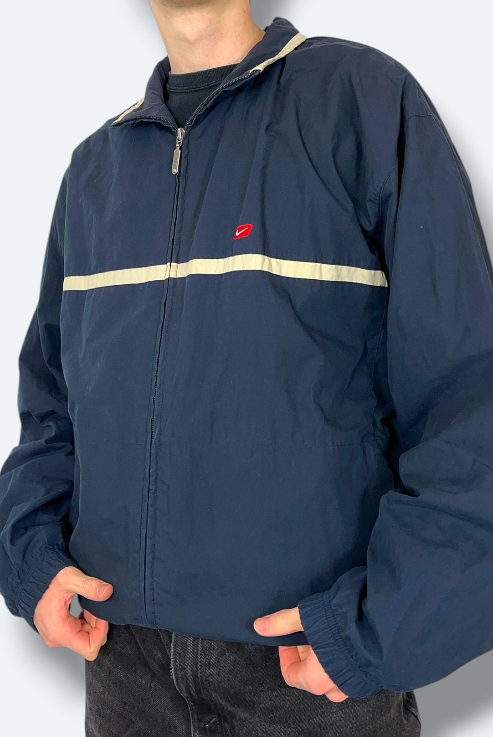 Nike Vintage Trainingsjacke Blau XL - Vinverse