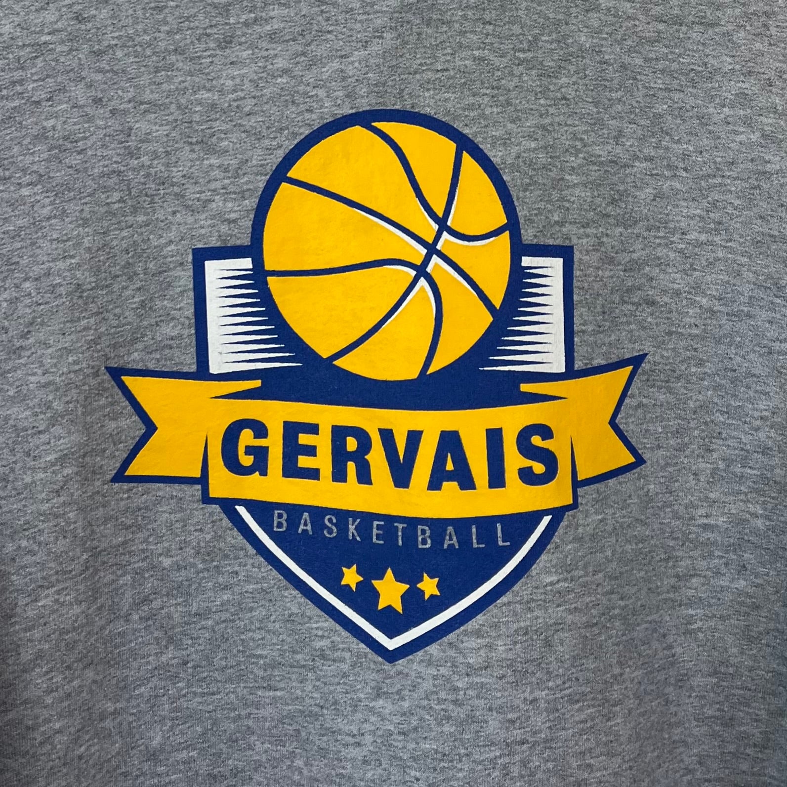 Printed Basketball Hoodie Gervais M - Vinverse