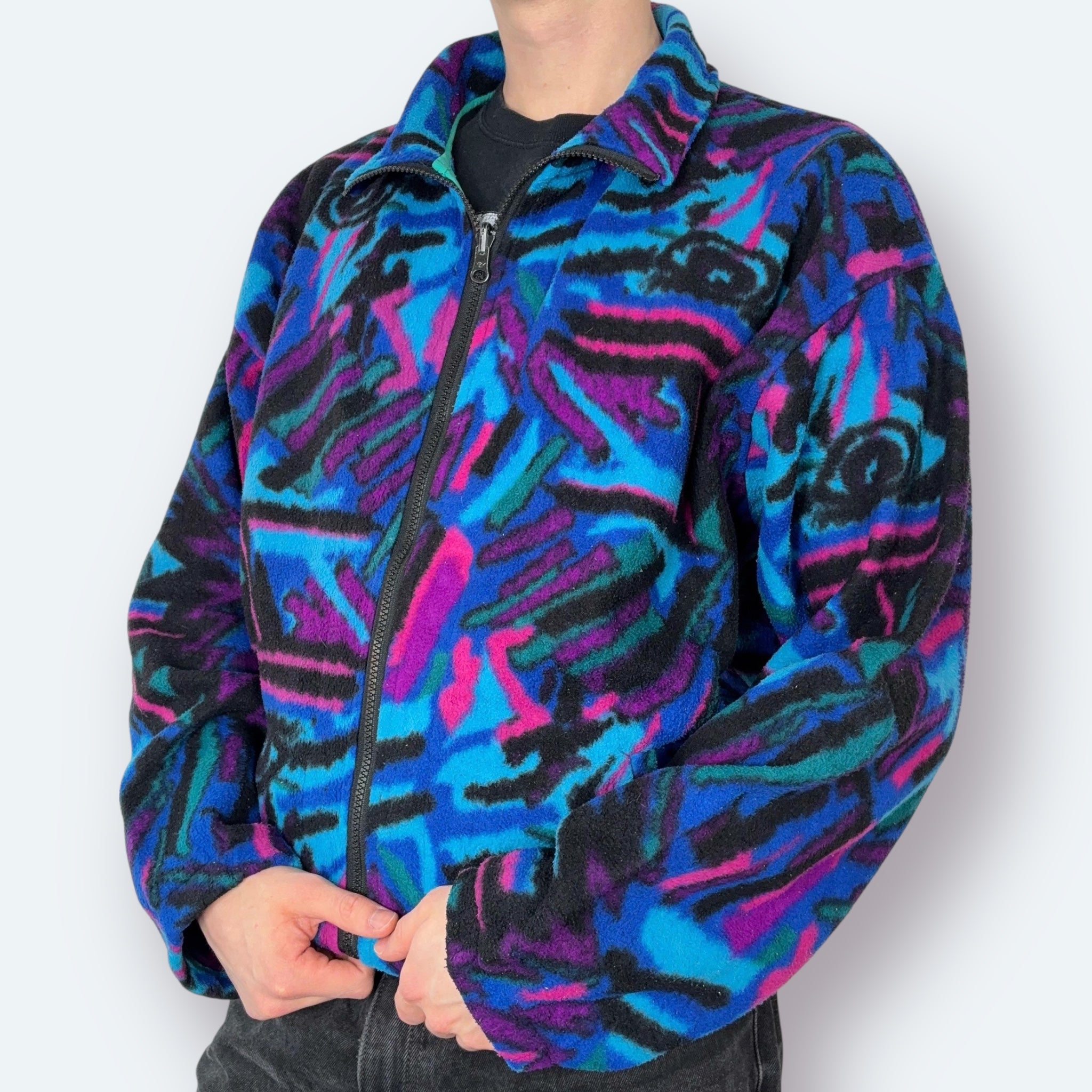 Fila Magic Line 90s Vintage Fleece Jacke L - Vinverse