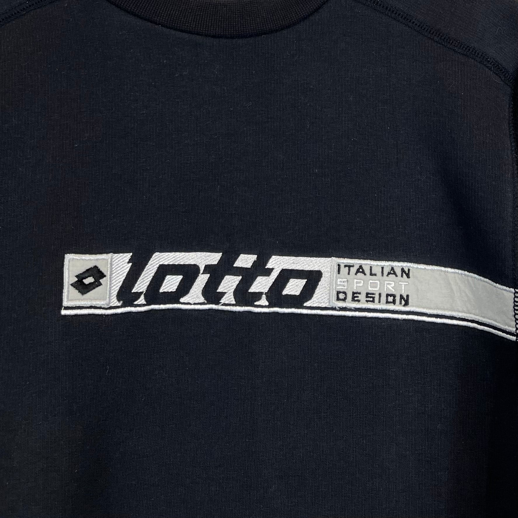 Lotto Crewneck Sweater bestickt Schwarz L - Vinverse