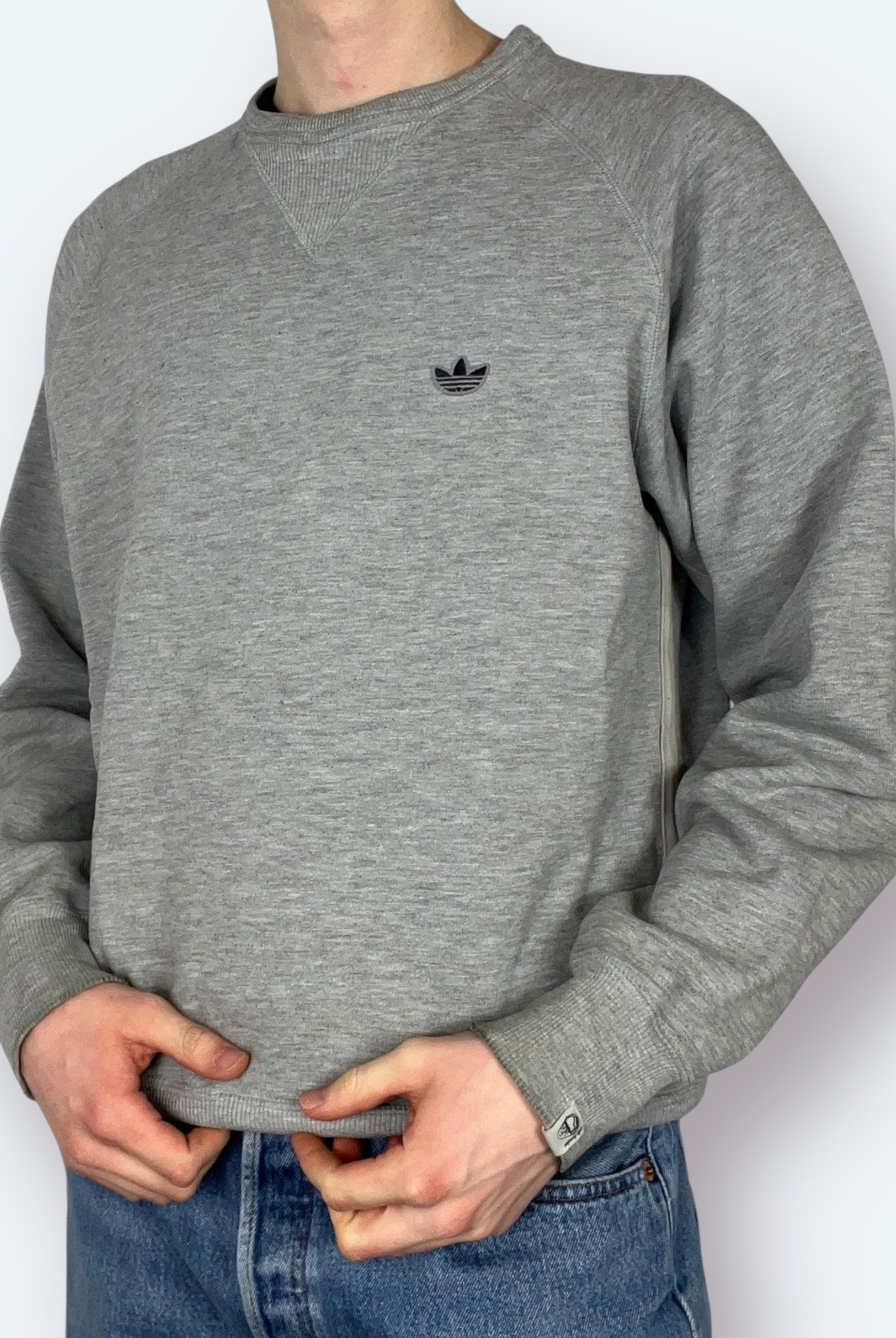 Adidas 2006 Small Logo Sweater Grau M - Vinverse