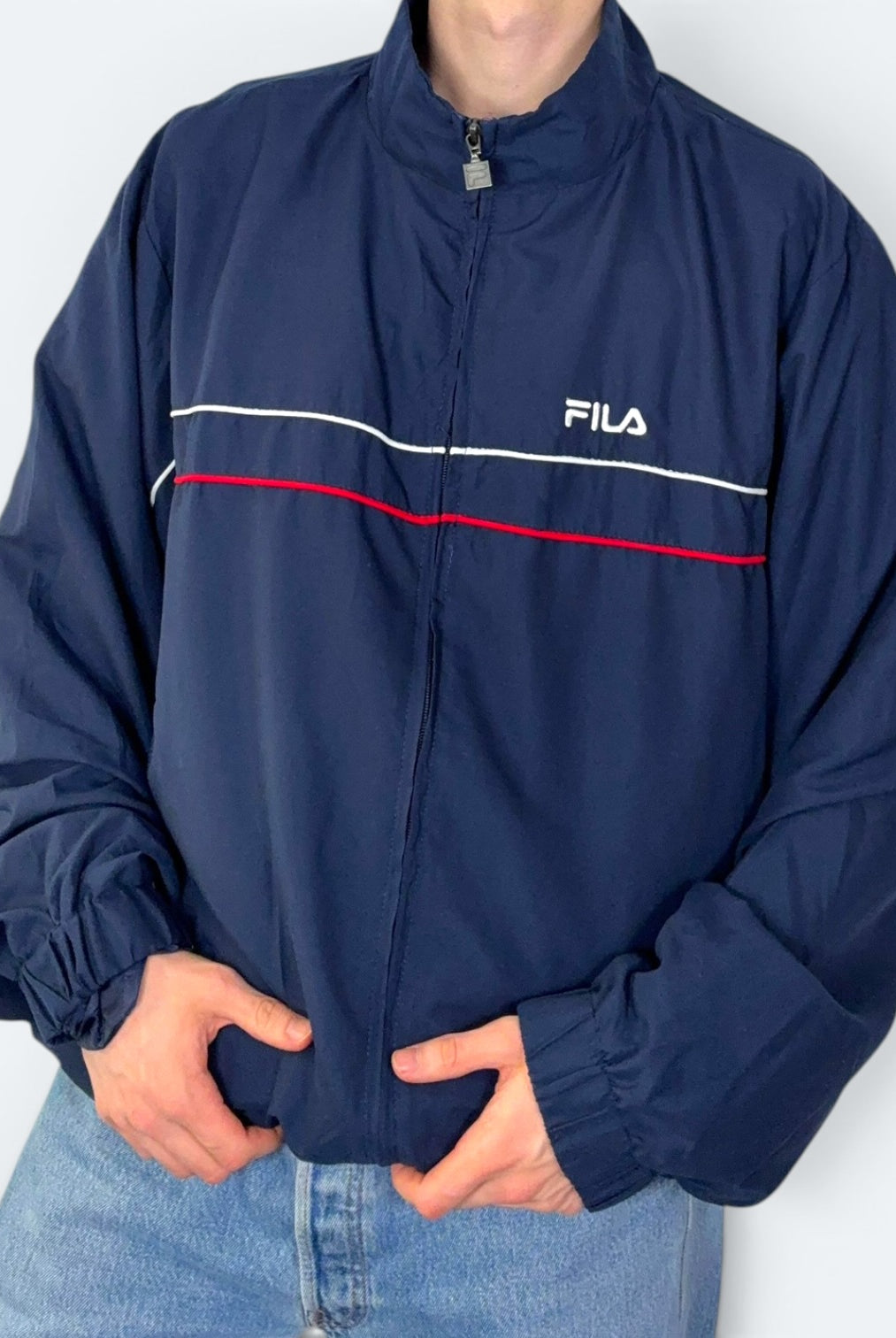 Fila Vintage Trainingsjacke Blau XL - Vinverse