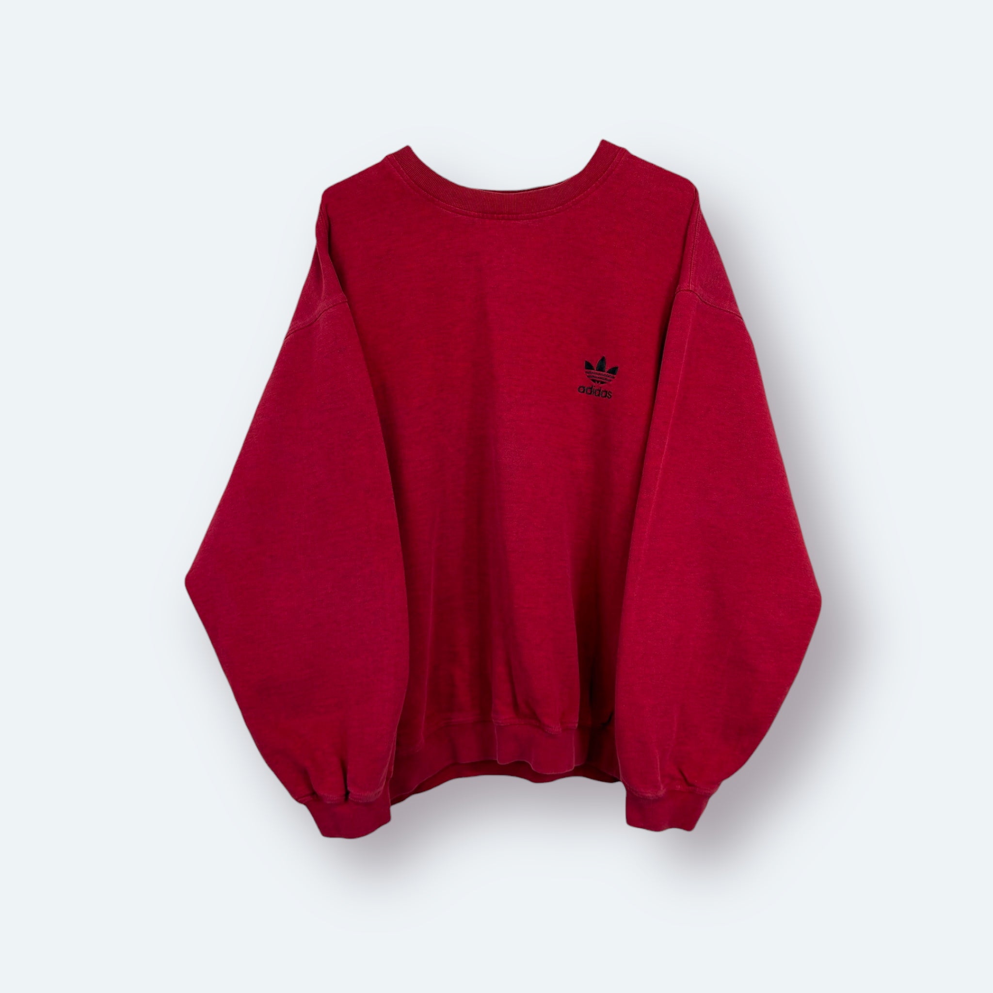 Adidas 90s Vintage Sweater Rot XL - Vinverse