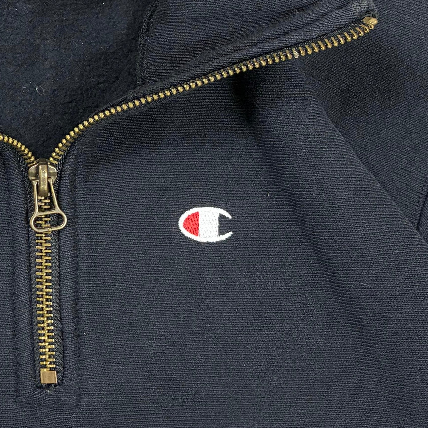 Champion Half Zip Sweater Schwarz S - Vinverse