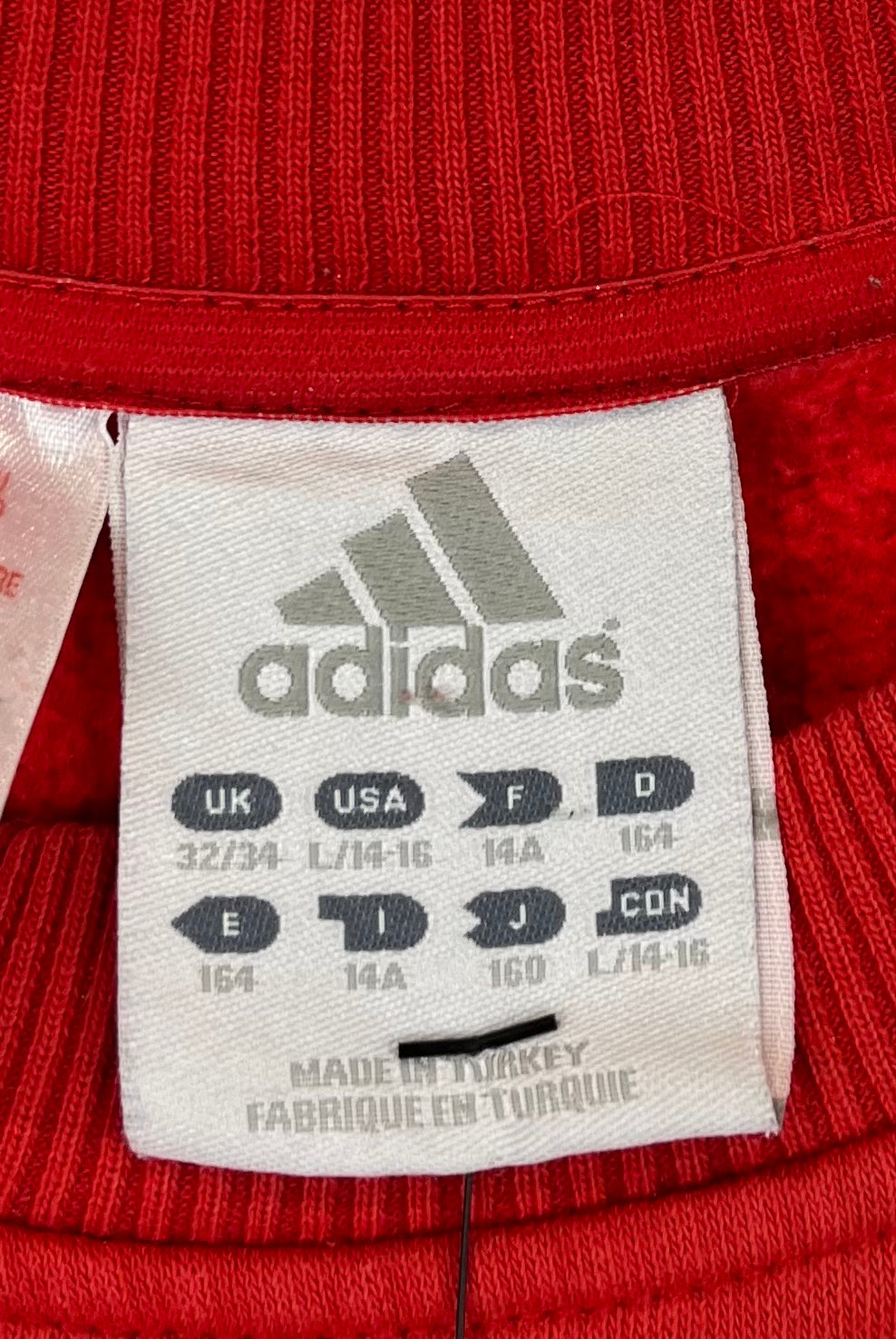 Adidas 2004 Big Logo Sweater Rot S - Vinverse