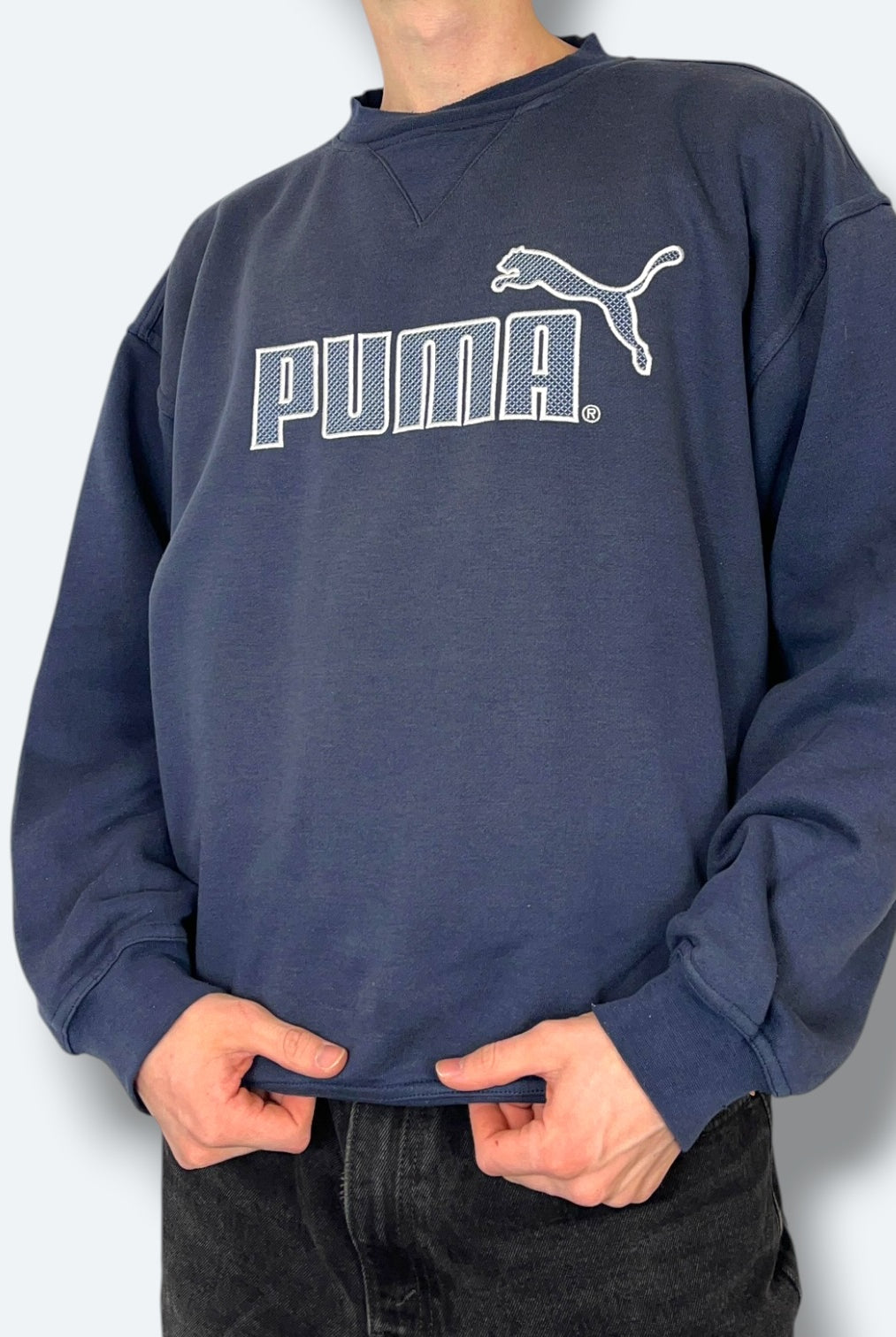 Puma Vintage Sweater 90s Marineblau L - Vinverse