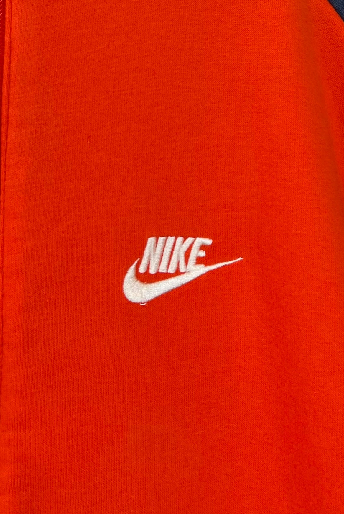 Nike 2000er Sweatjacke bestickt mit Backprint Rot XL - Vinverse