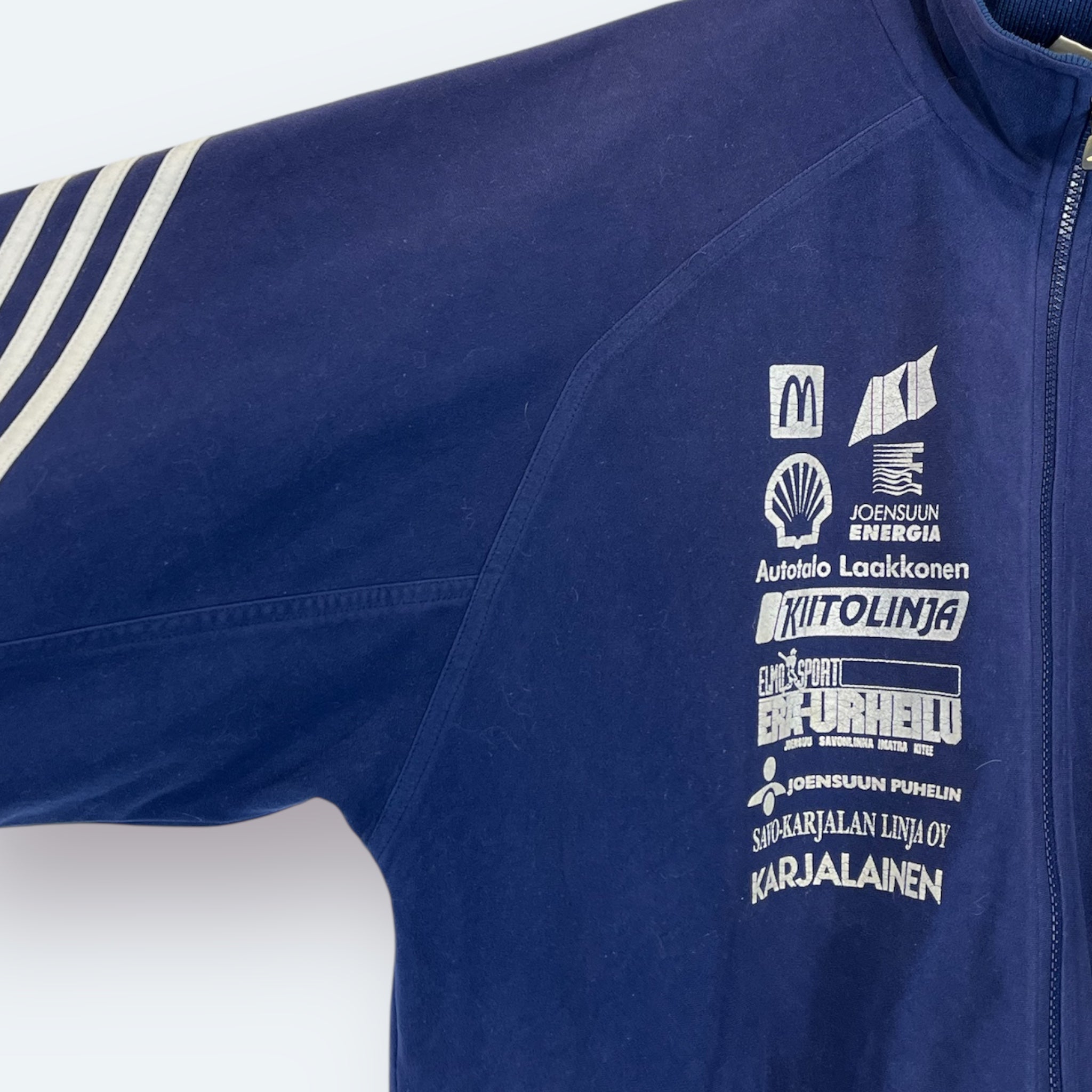 Adidas 2000 Vintage Samt Trainingsjacke Blau XL - Vinverse