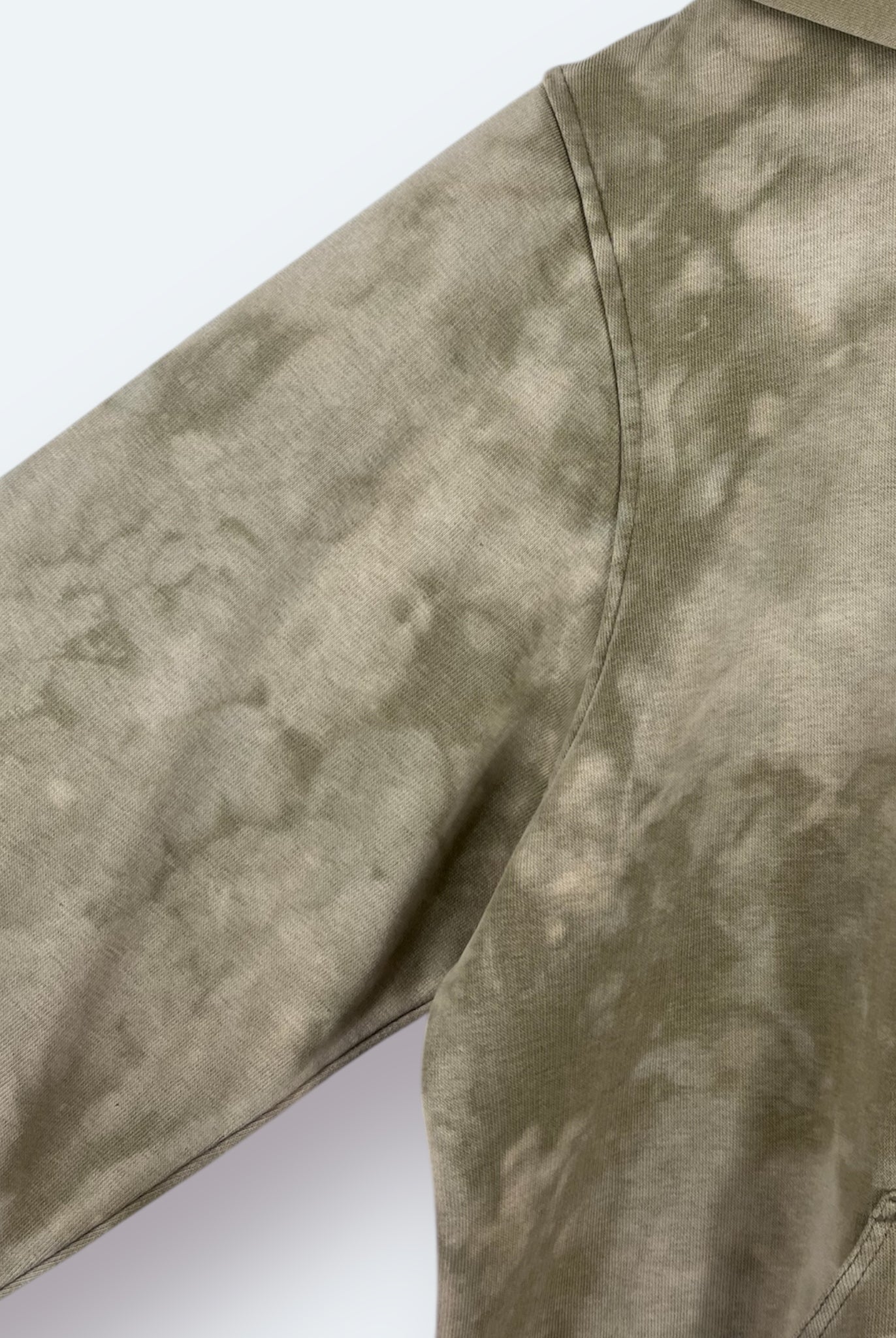 Nike Bleach Zip Hoodie 2000er bestickt Beige M - Vinverse