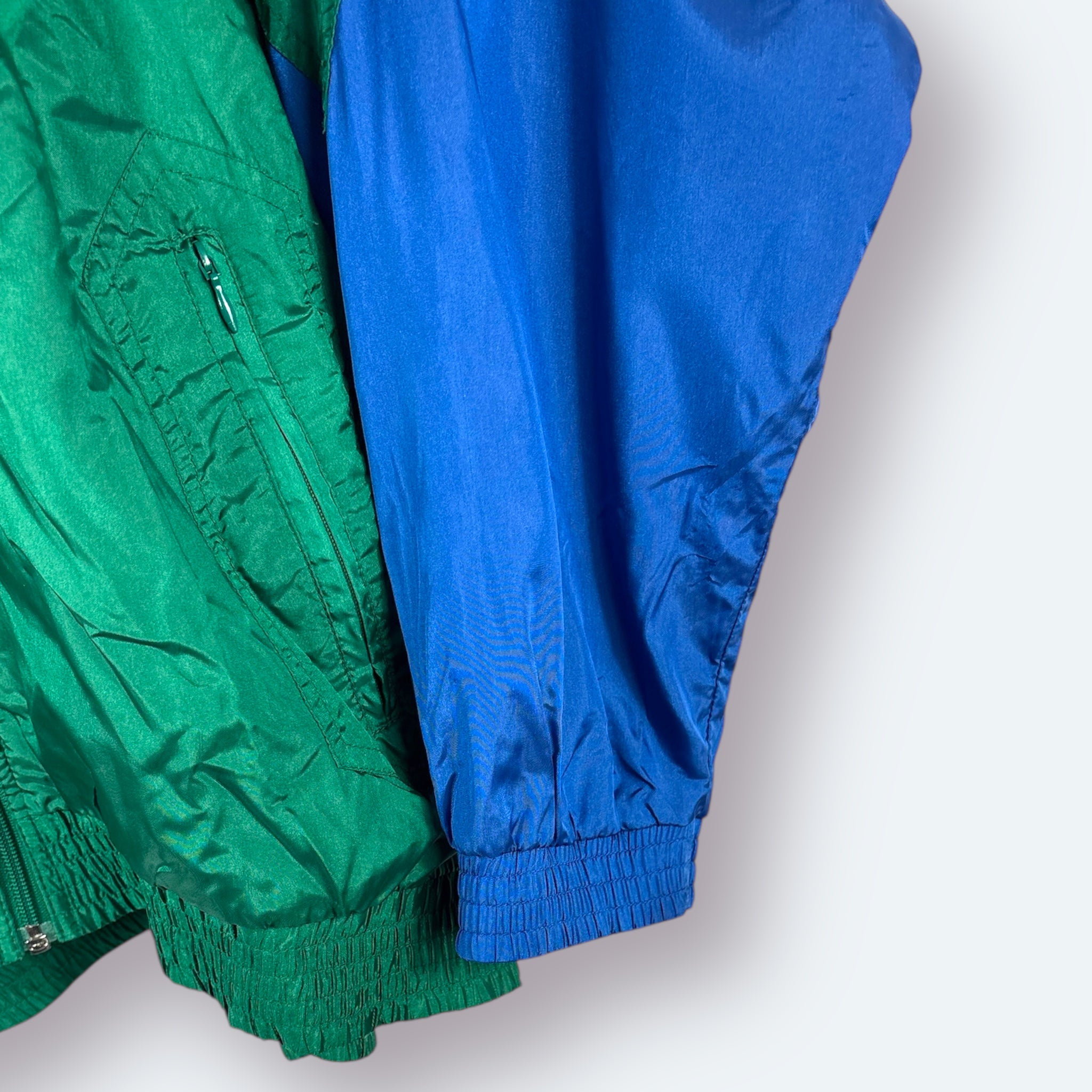 Adidas 90s Vintage Windbreaker Grün Blau XL - Vinverse