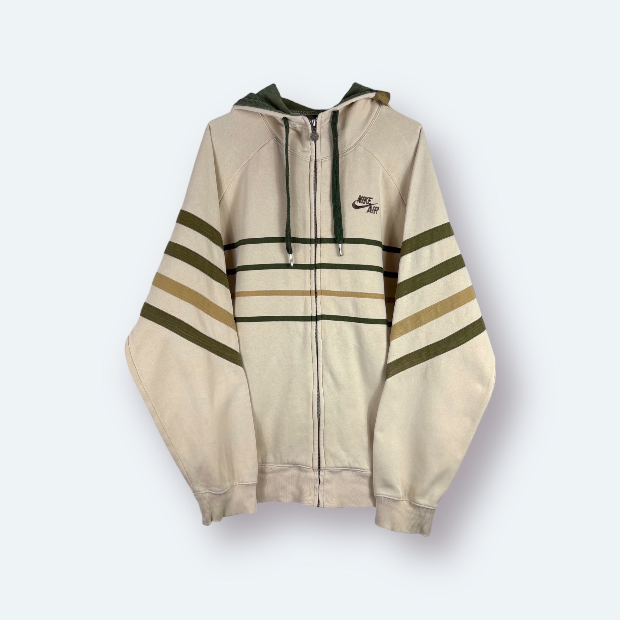 Nike 2000s Zip Hoodie Beige M - Vinverse