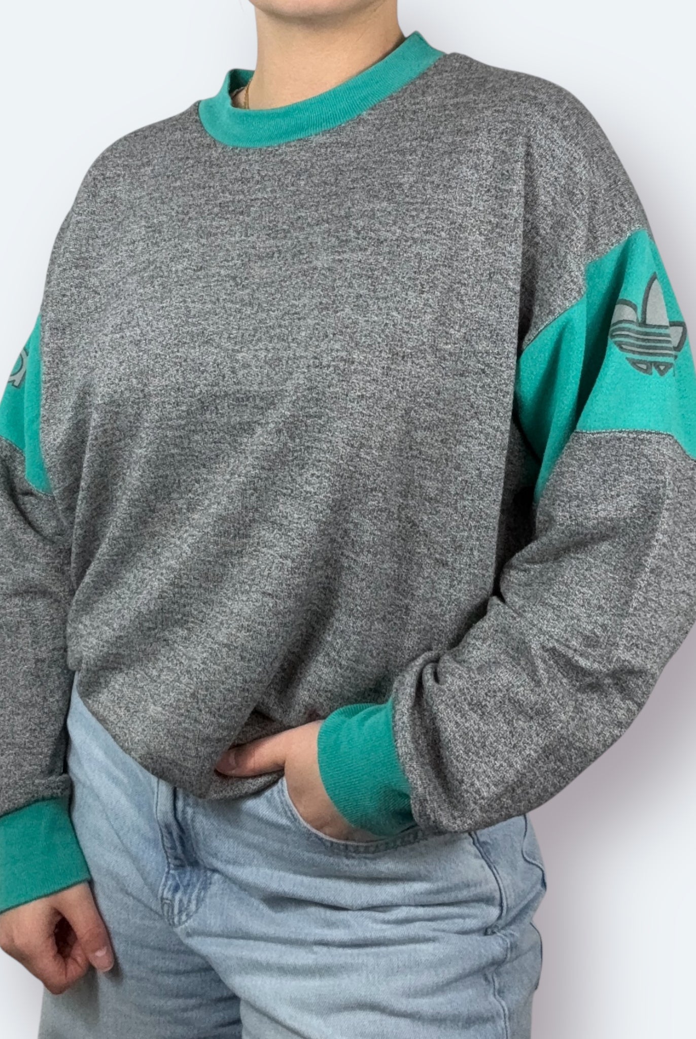Adidas Vintage Sweater Grau S - Vinverse