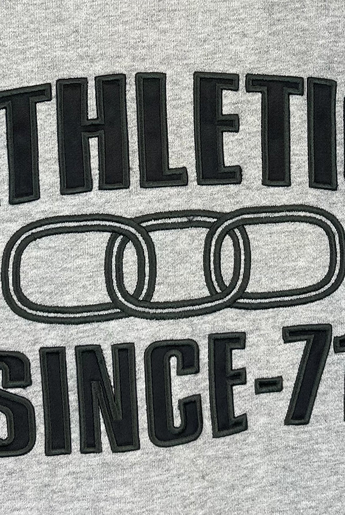 Nike Athletic 2000er Zip Hoodie bestickt Grau XL - Vinverse