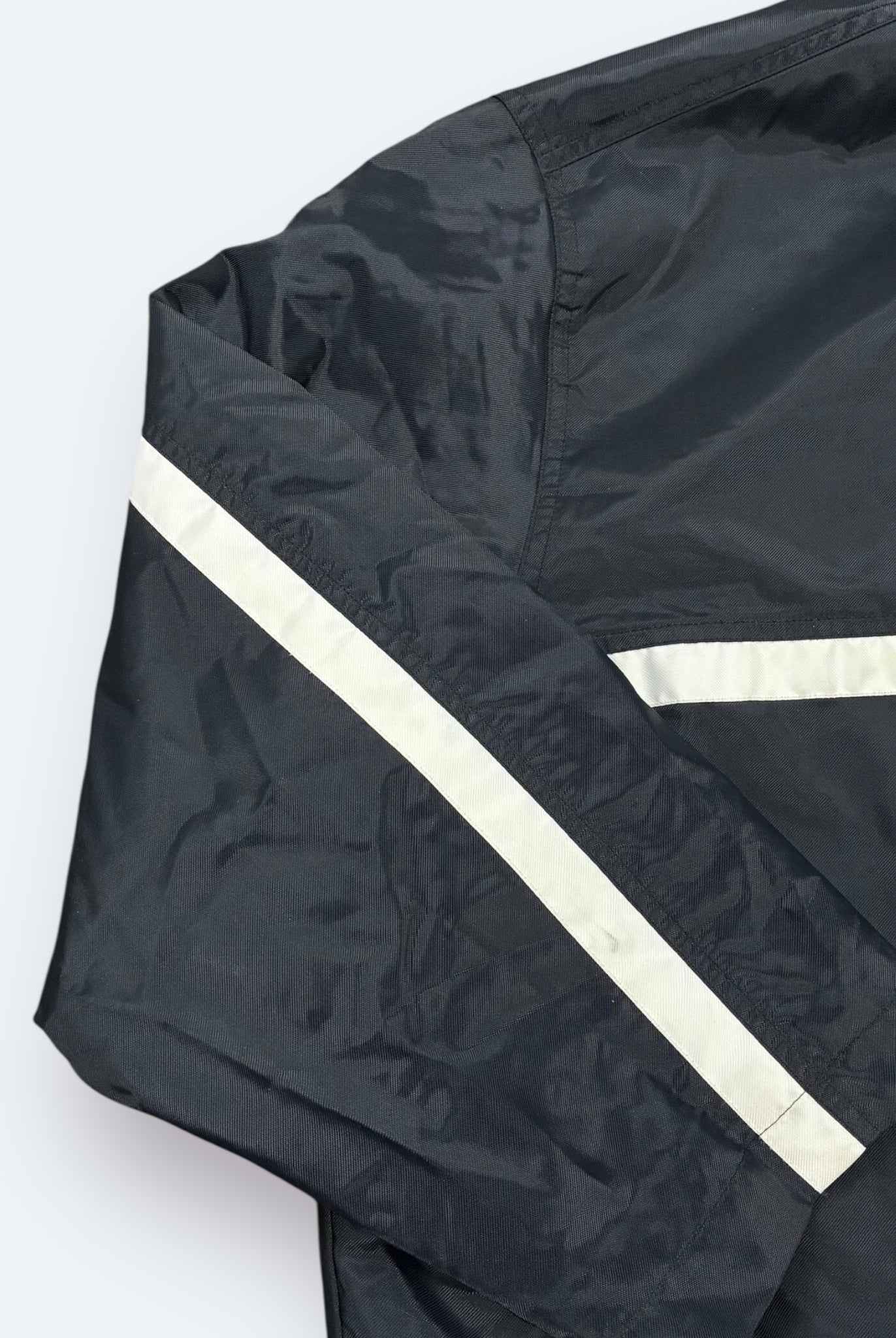 Nike 90s Vintage Windbreaker Innenfleece Schwarz XL - Vinverse
