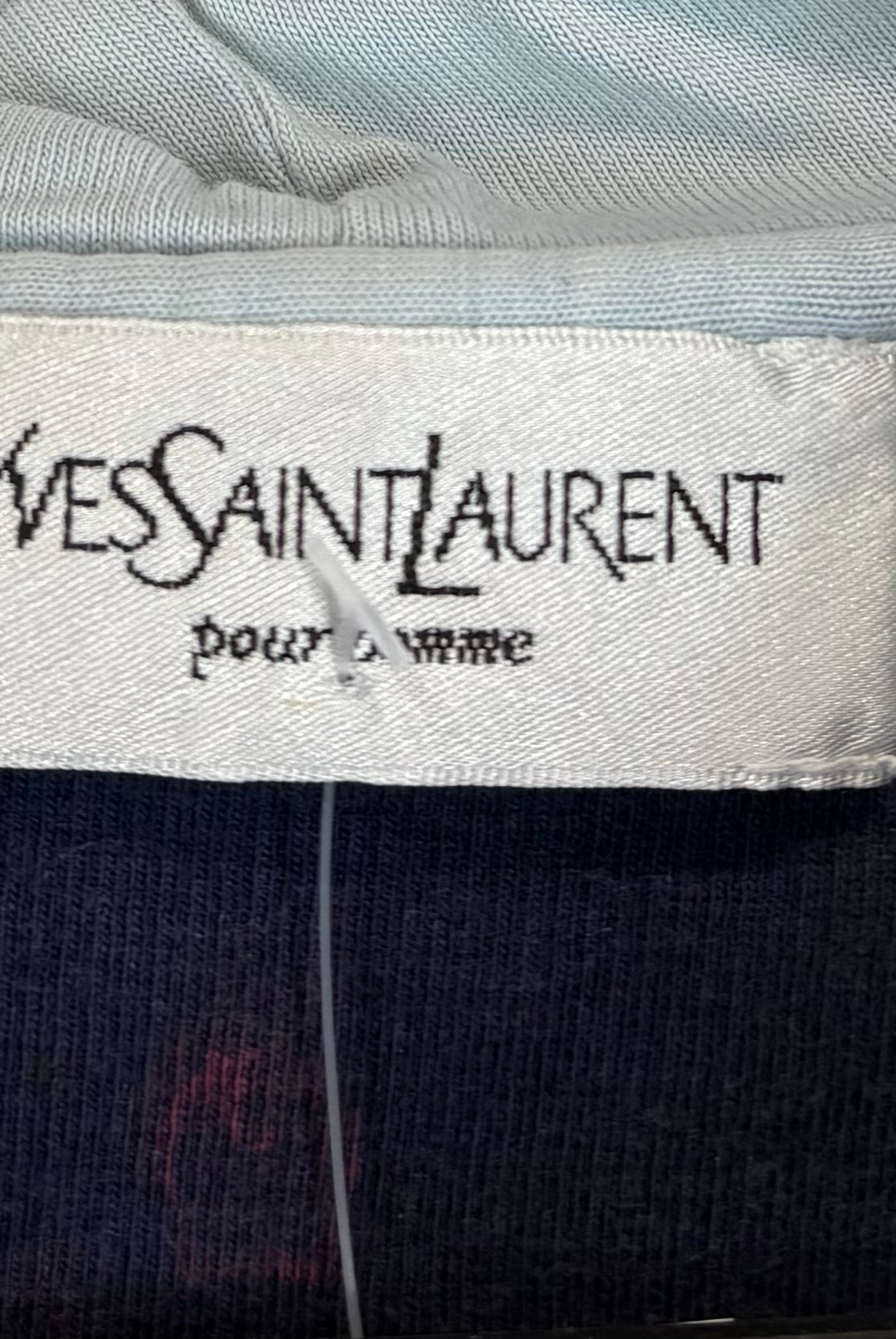Yves Saint Laurent Vintage Zip Hoodie Marineblau S - Vinverse