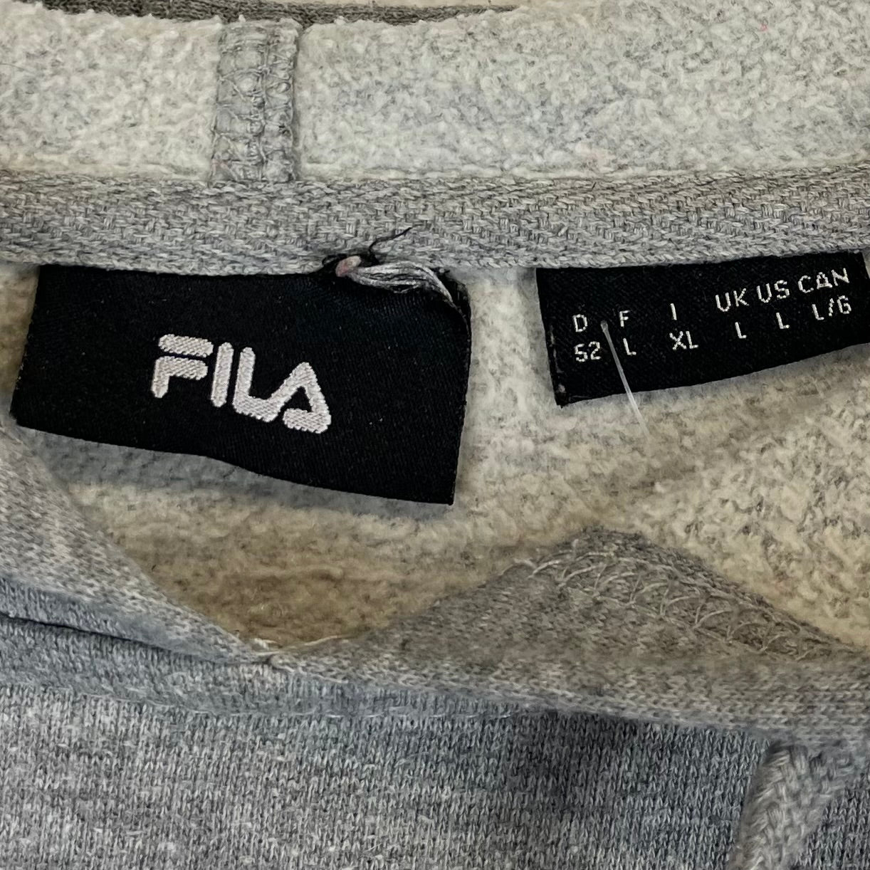 Fila Big Logo Embroidered Hoodie L - Vinverse