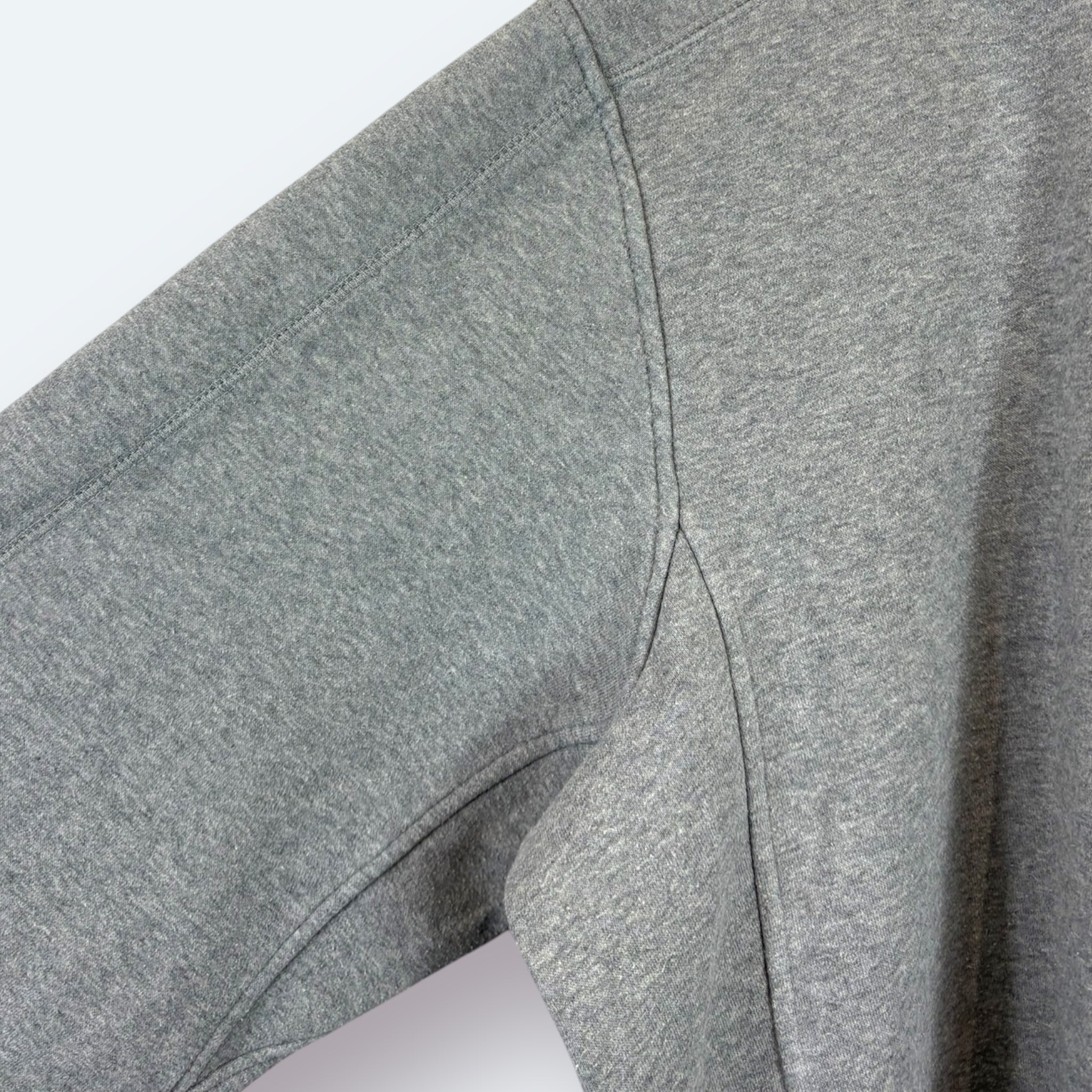 Nike 2000s Y2K Sweater Center Swoosh Grau XL - Vinverse