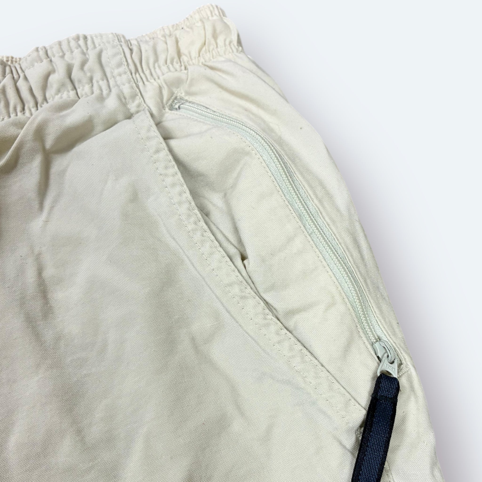 Nike 90s Vintage Trackpants Open Leg Beige L - Vinverse