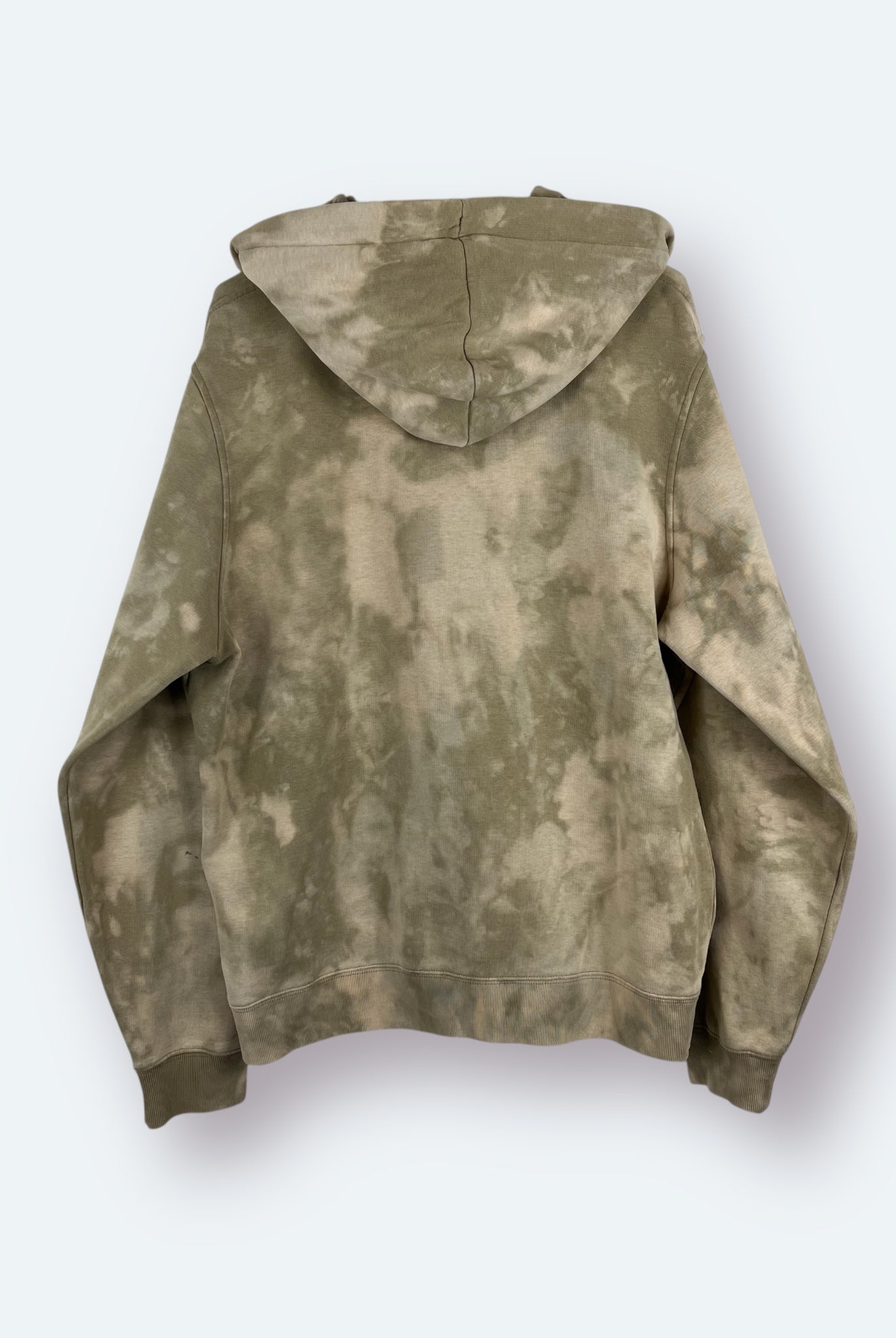 Nike Bleach Zip Hoodie 2000er bestickt Beige M - Vinverse